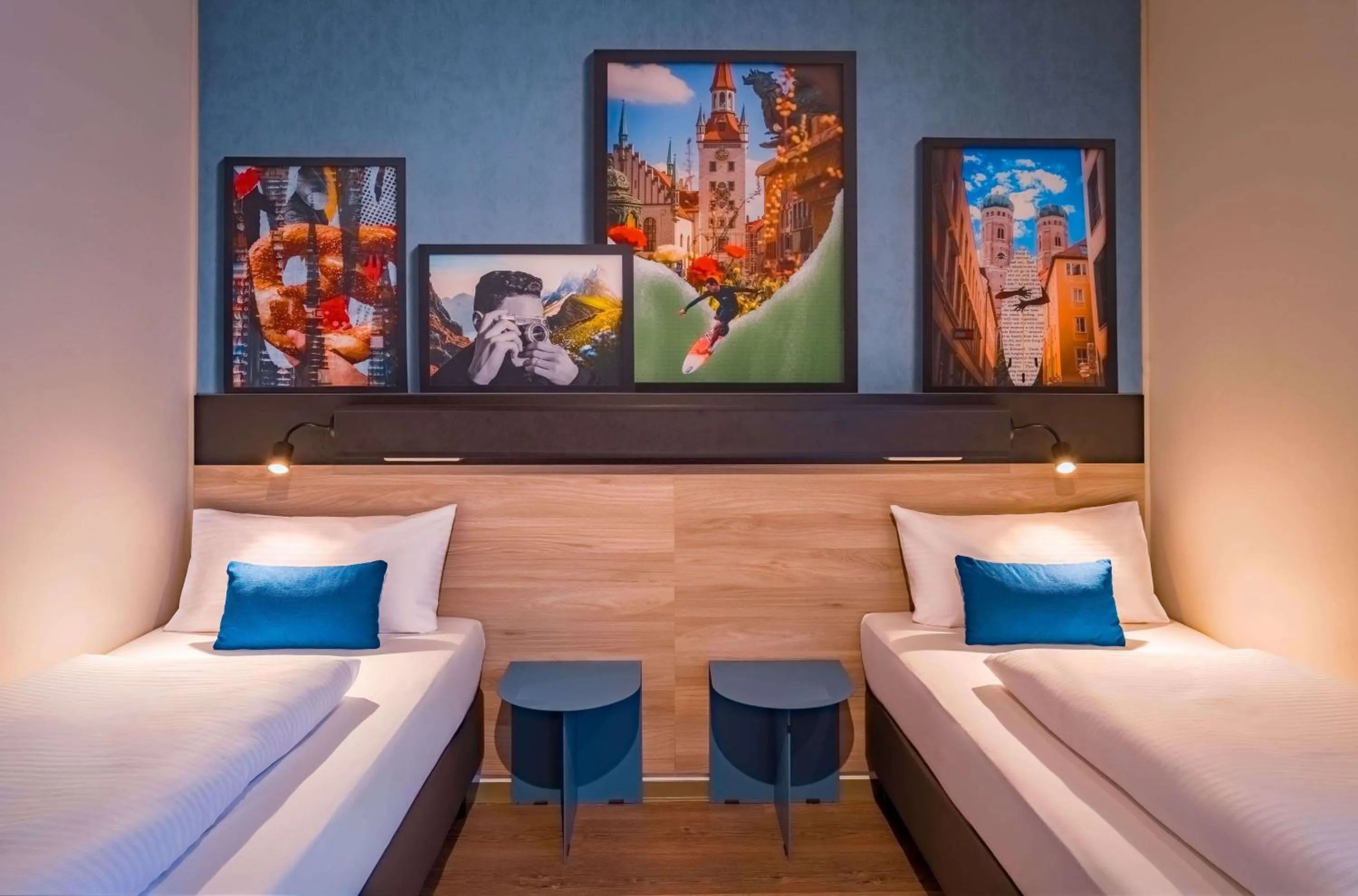 Photo of the whole room, Bed in Ramada Encore by Wyndham Munich Messe