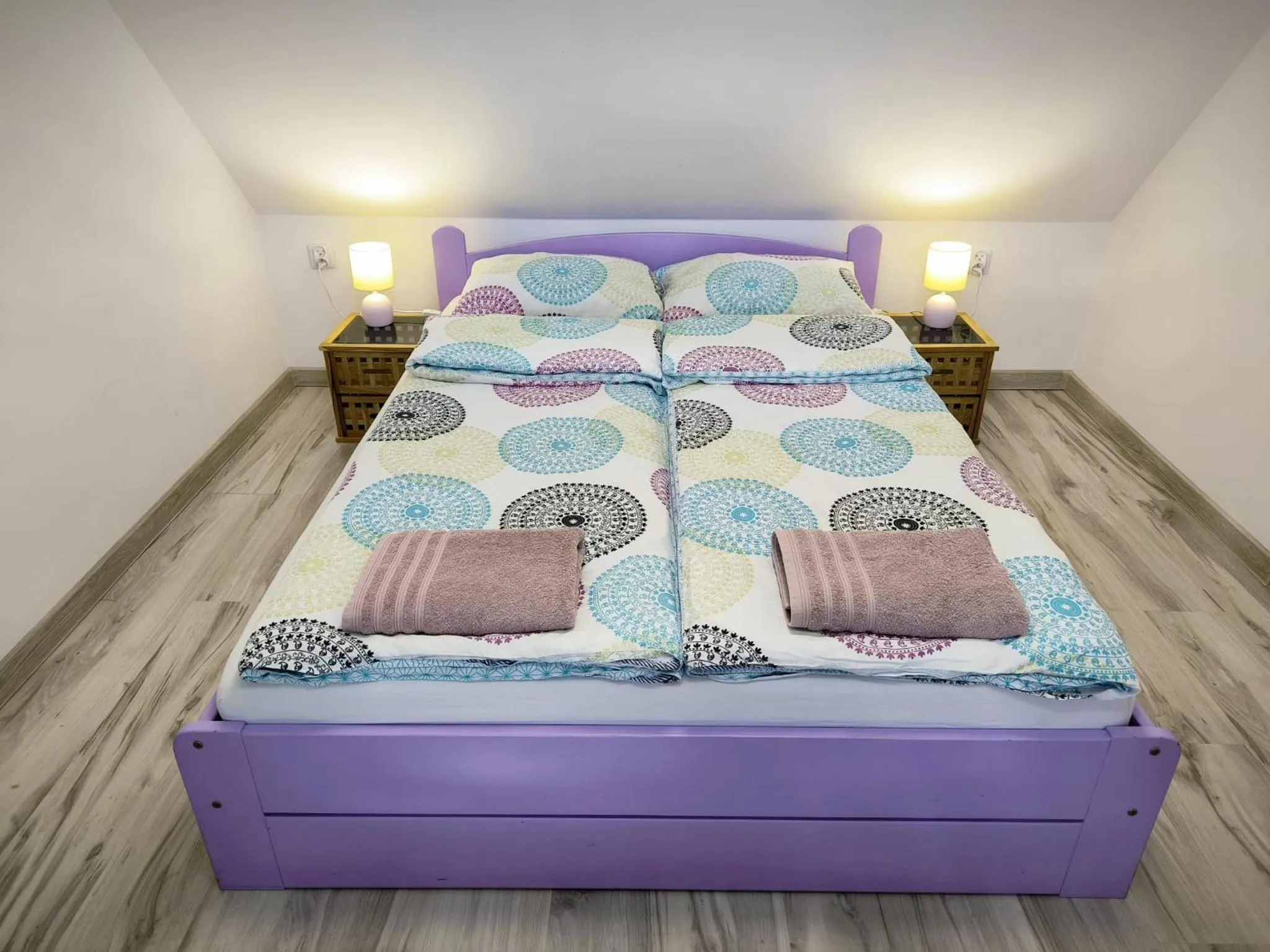 Bedroom, Bed in Blu Raj - domy w Sudetach