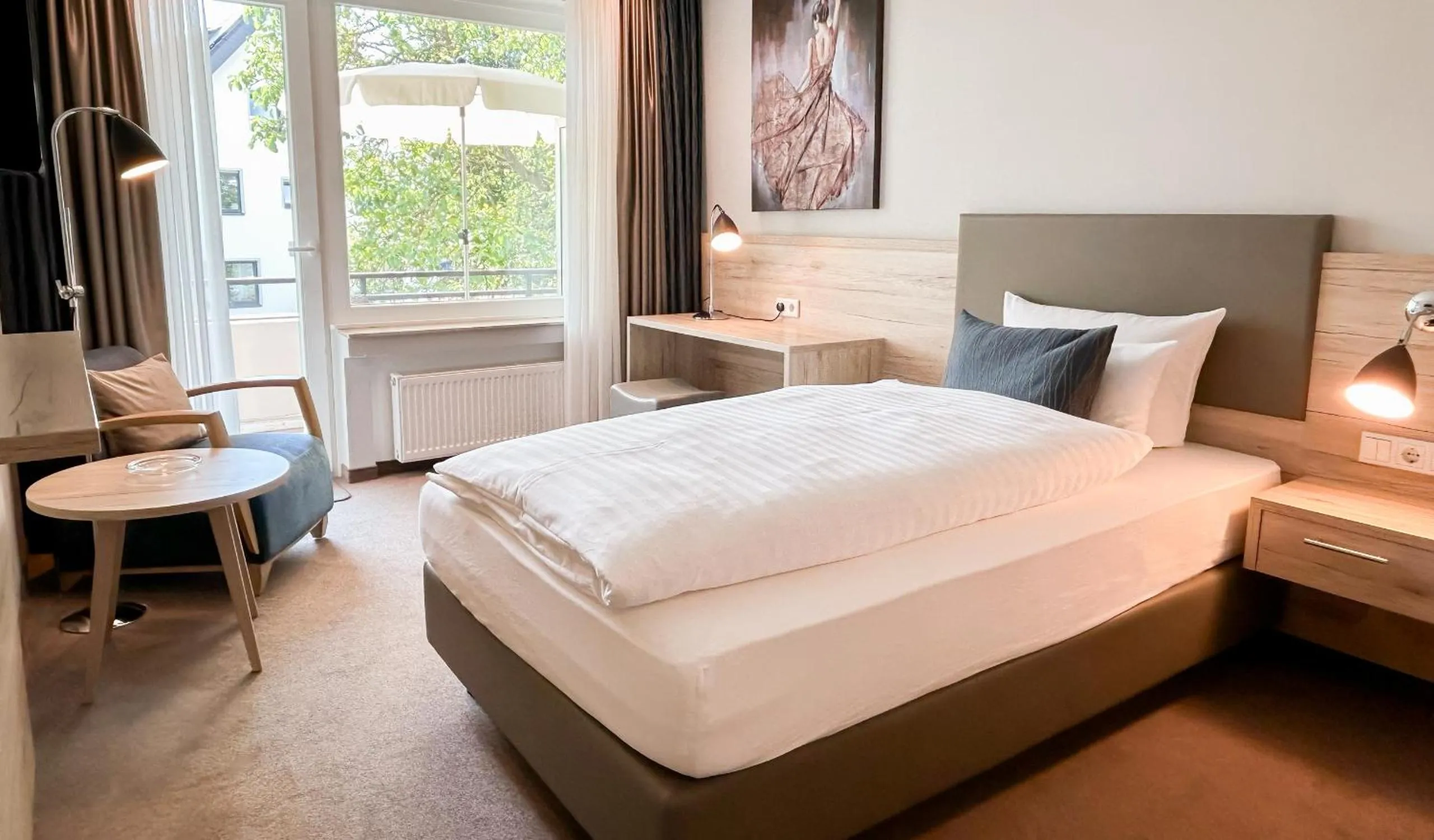 Bed in Hotel Noltmann-Peters