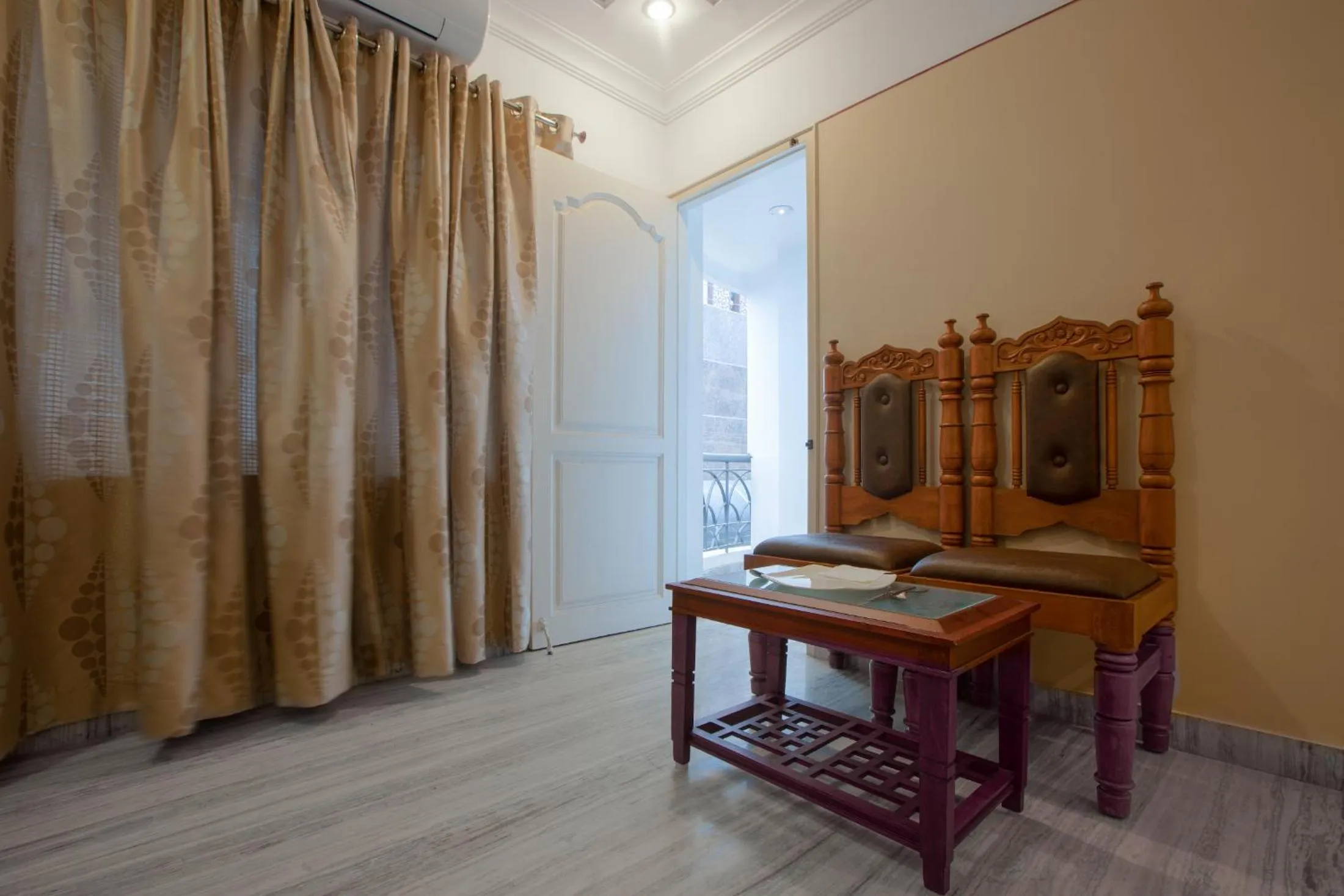 Seating area in Hotel Vashanth Krishna