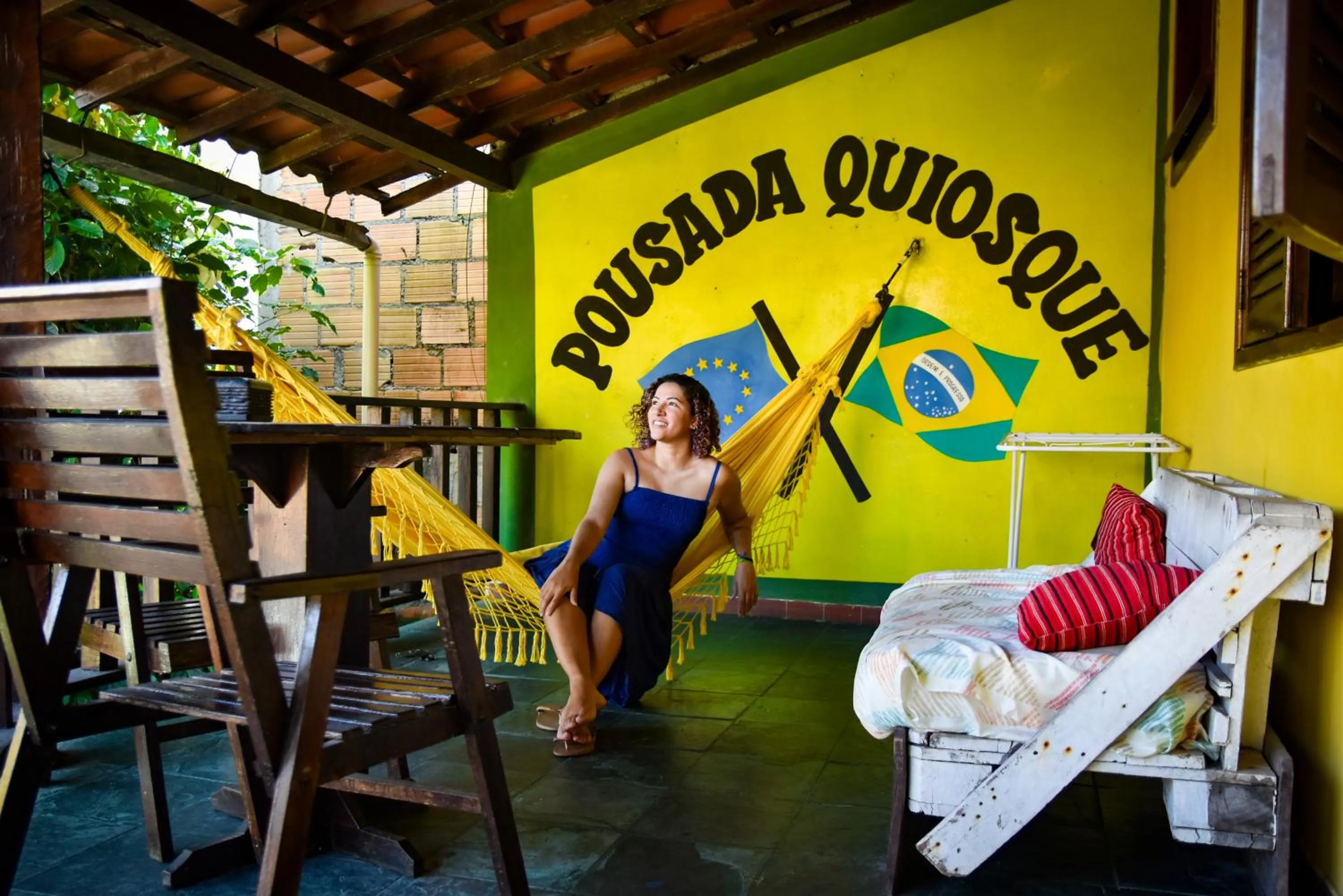 Seating area in Hospedagem La Bilbaina