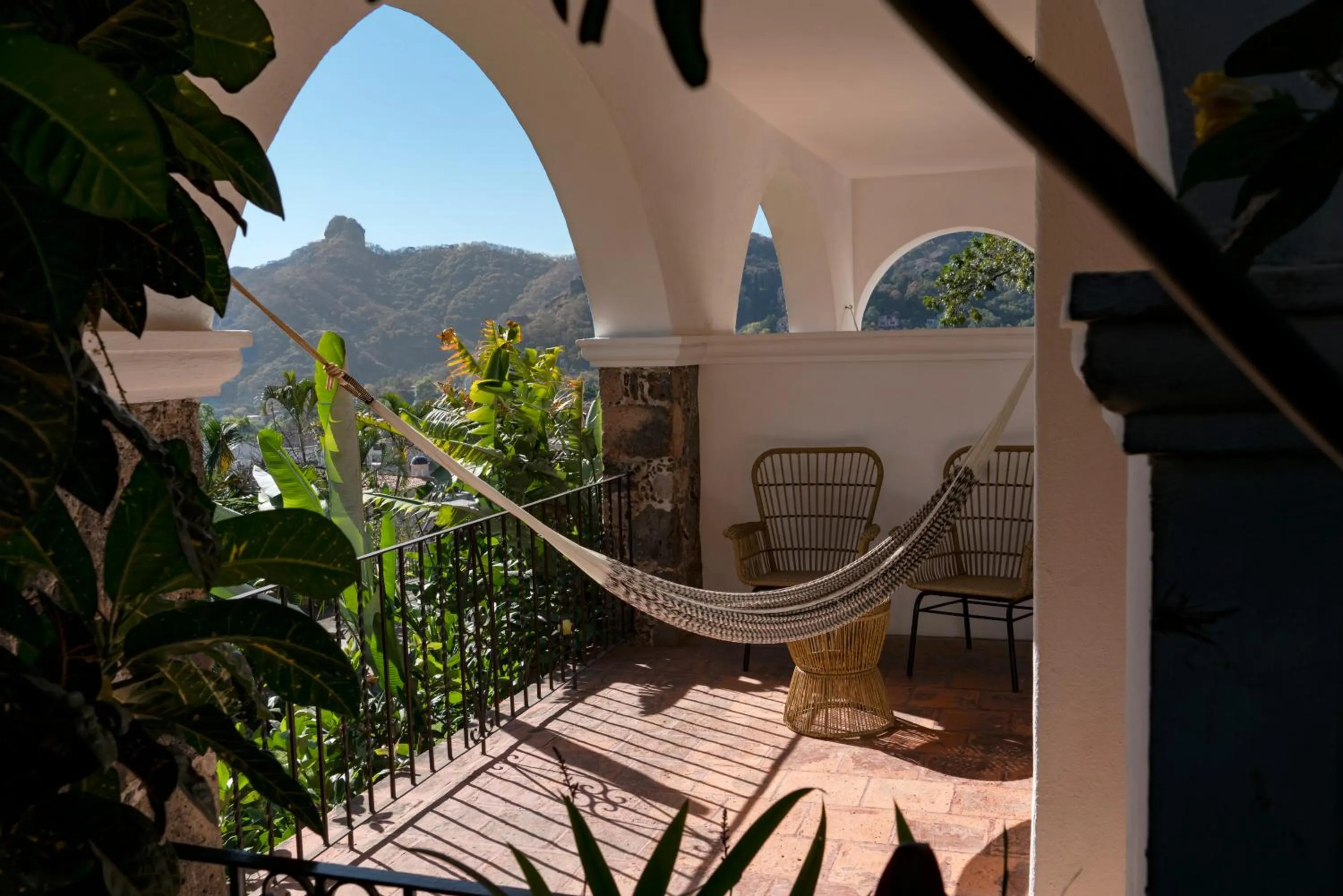Balcony/Terrace in Posada del Tepozteco - Hotel & Gallery