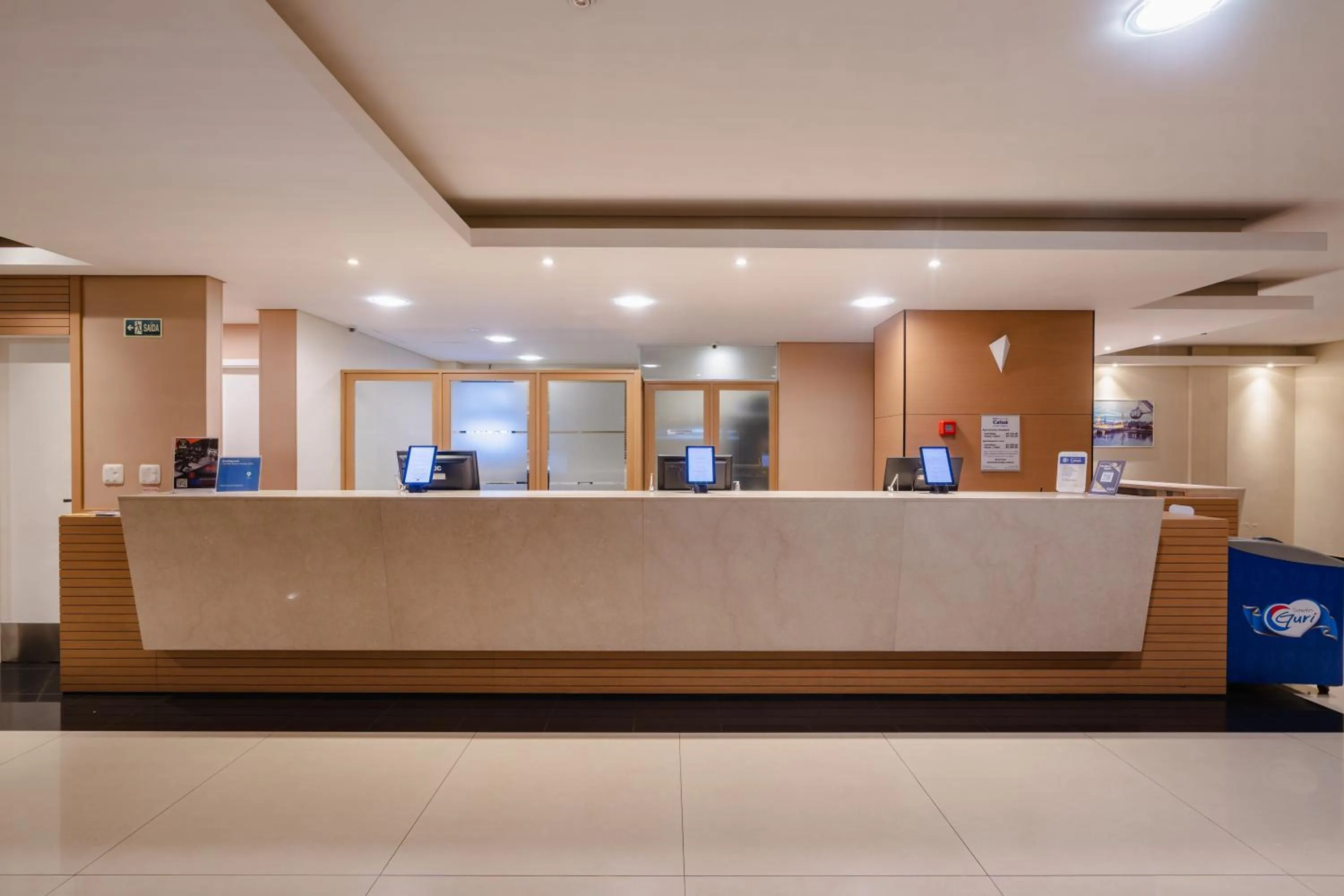 Lobby or reception in Hotel Caiuá Express