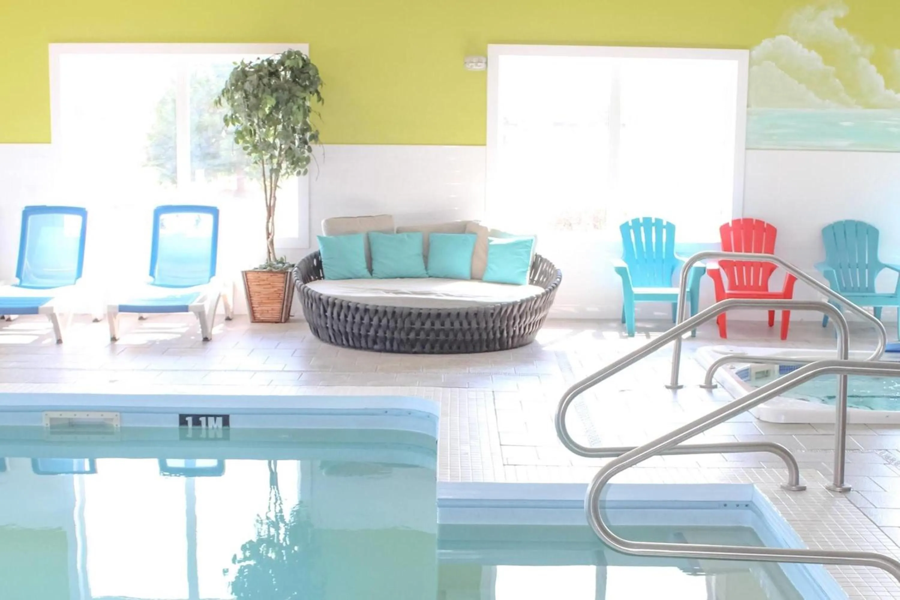 Pool view in Super 8 by Wyndham Winnipeg East MB