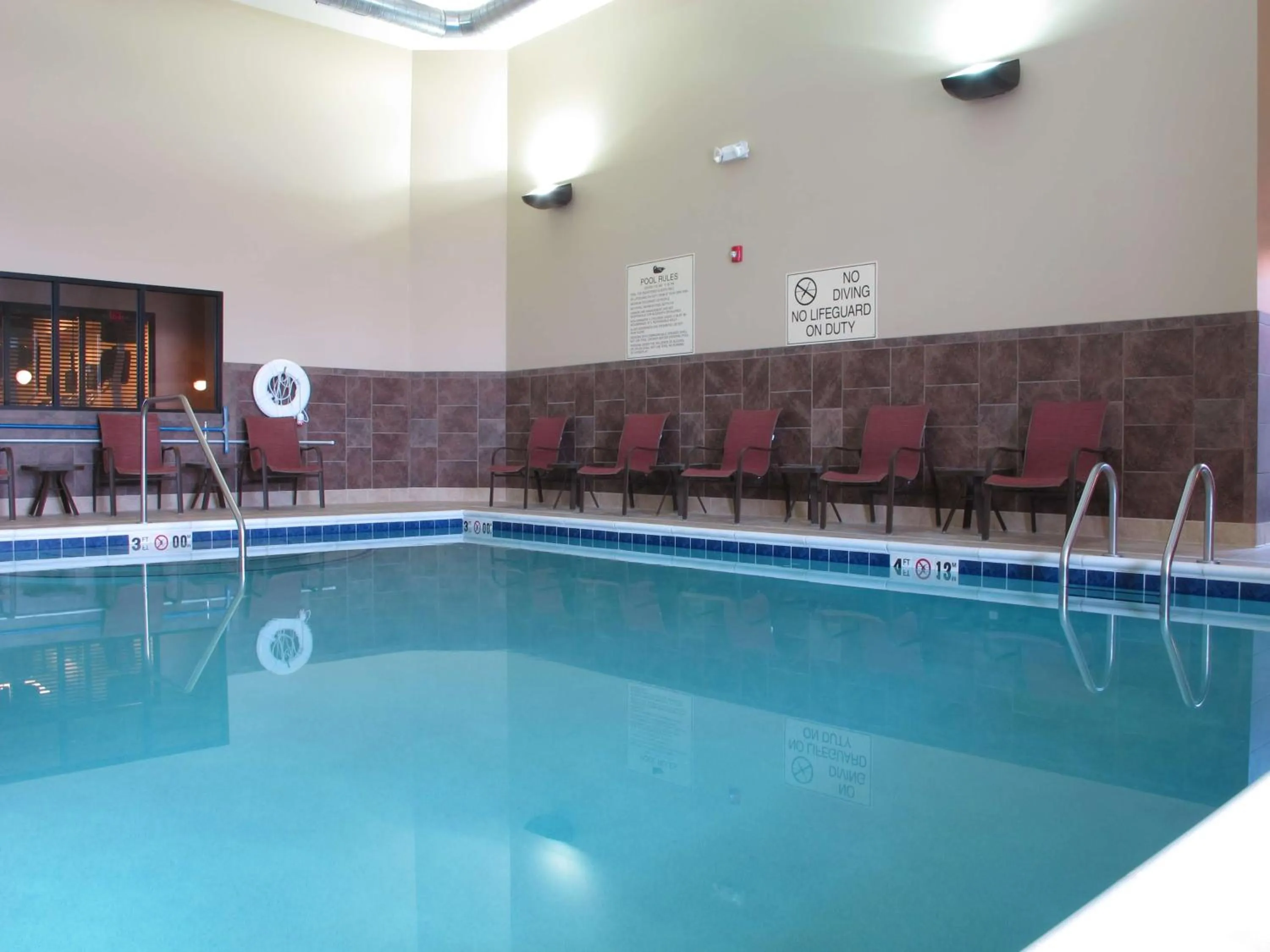 Pool view in Homewood Suites by Hilton Coralville - Iowa River Landing