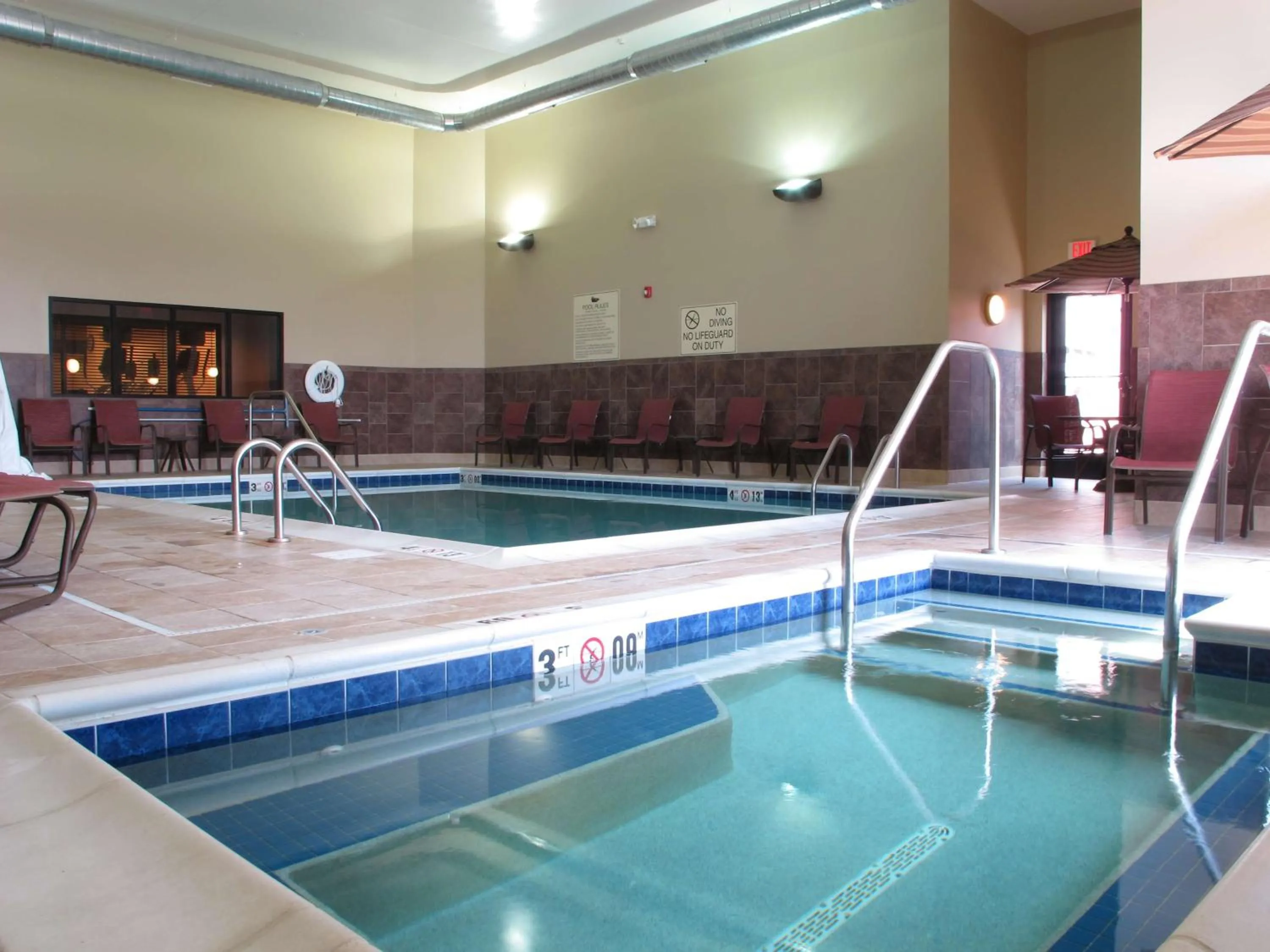 Pool view in Homewood Suites by Hilton Coralville - Iowa River Landing