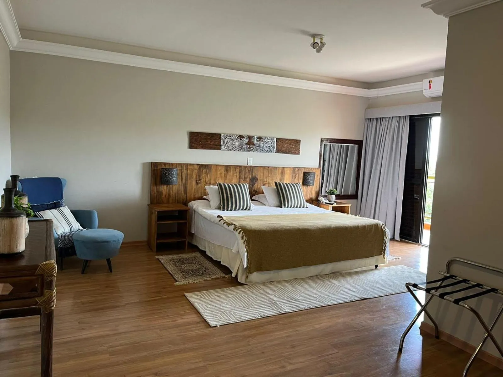 Bed in Hotel Pousada Shangri-la