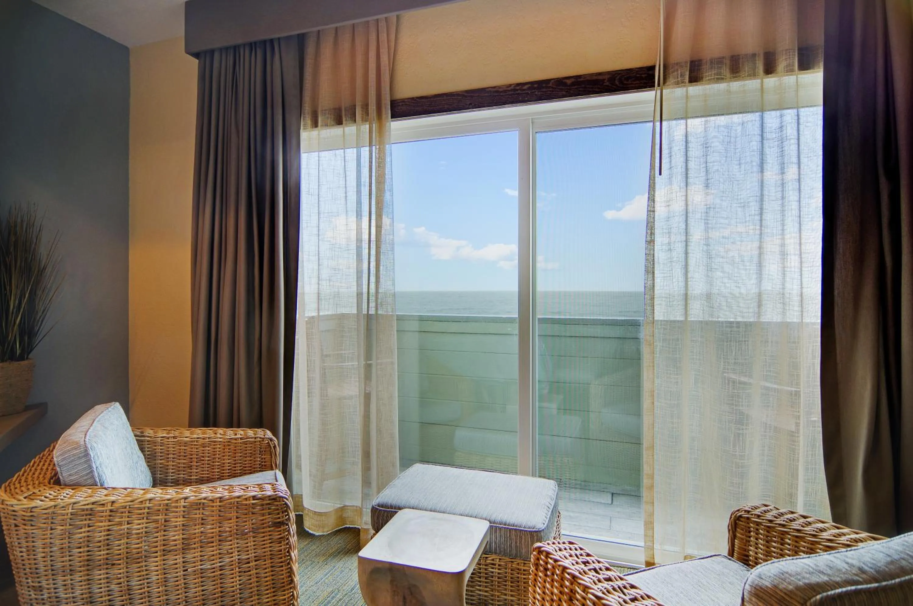 Seating area in Cypress Inn on Miramar Beach