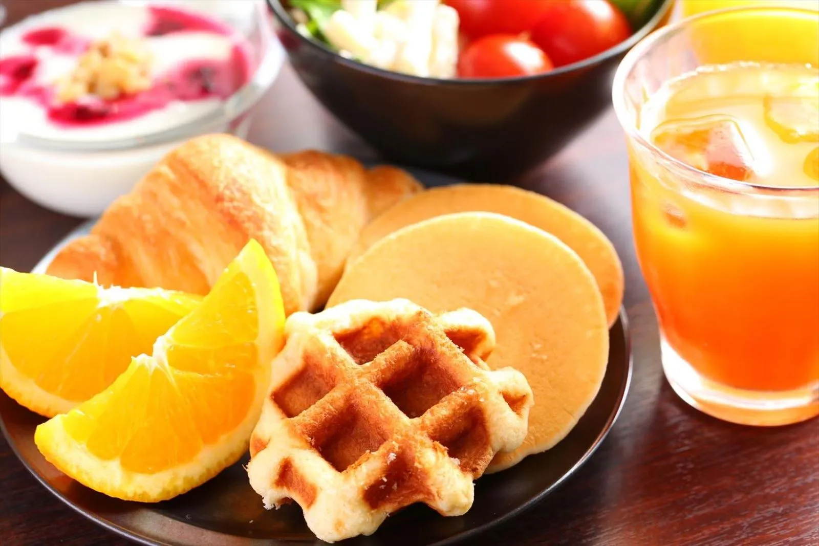 Buffet breakfast in Hotel Hokke Club Niigata Nagaoka