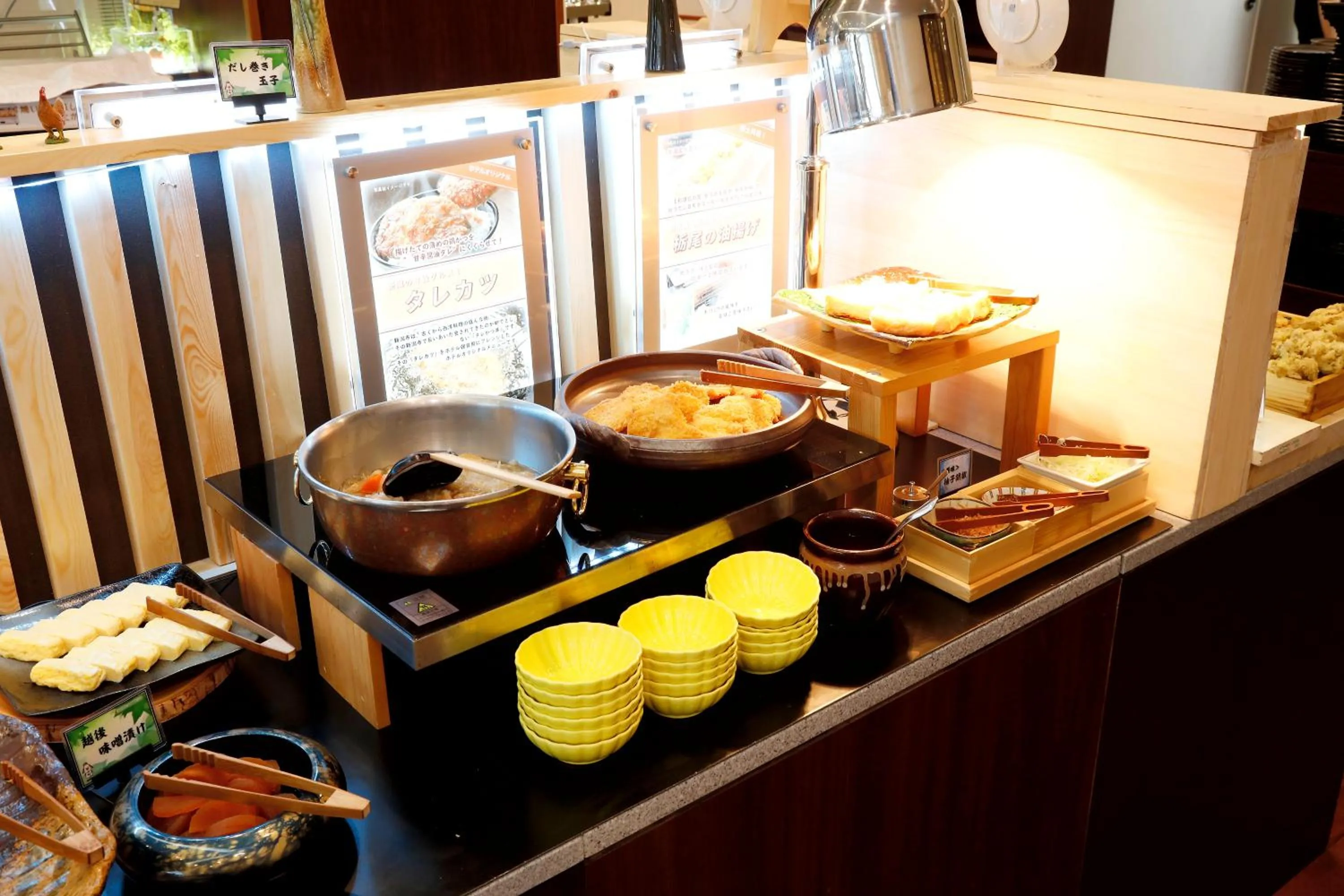 Buffet breakfast in Hotel Hokke Club Niigata Nagaoka