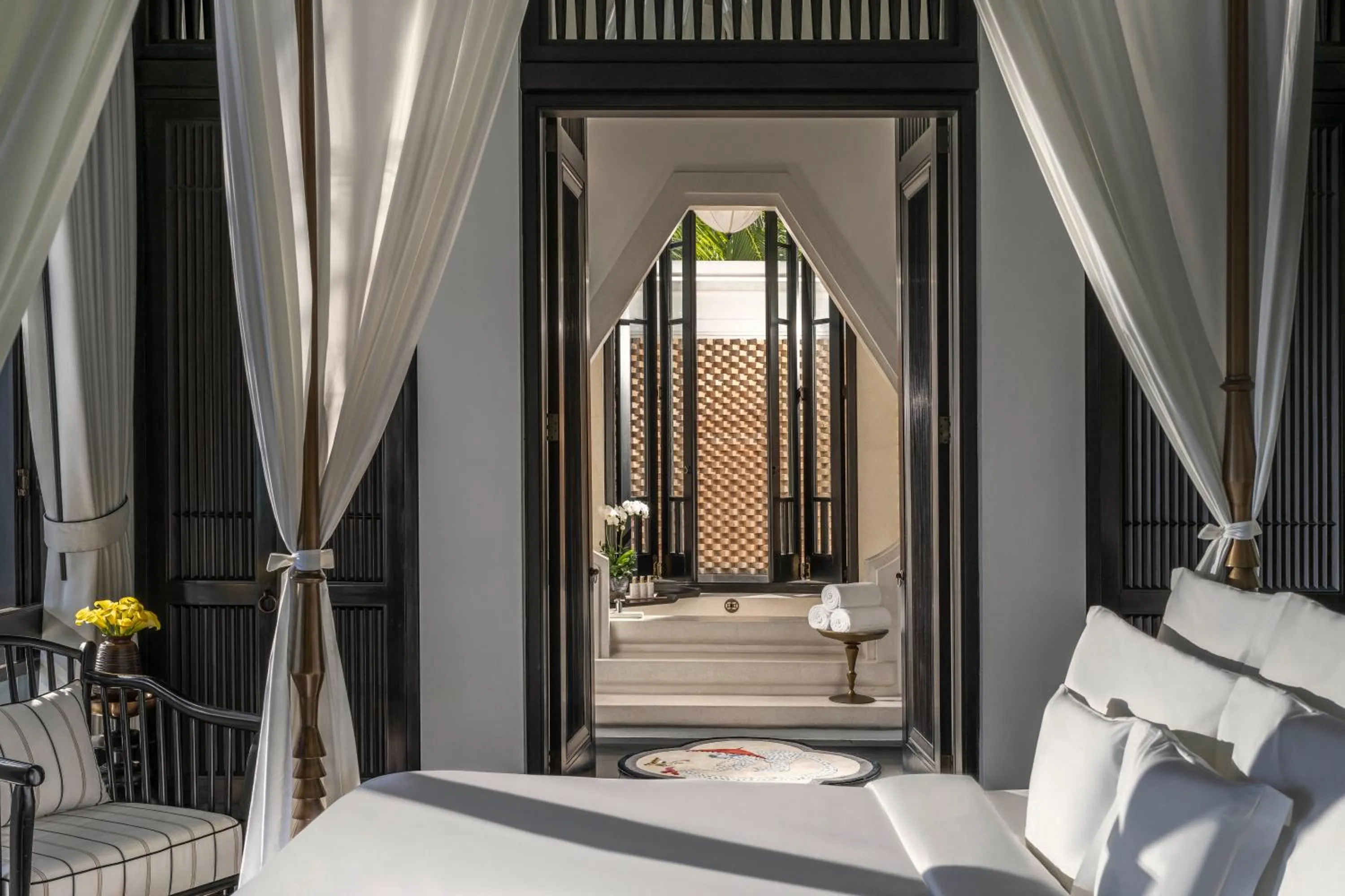 Bathroom, Bed in InterContinental Danang Sun Peninsula Resort by IHG