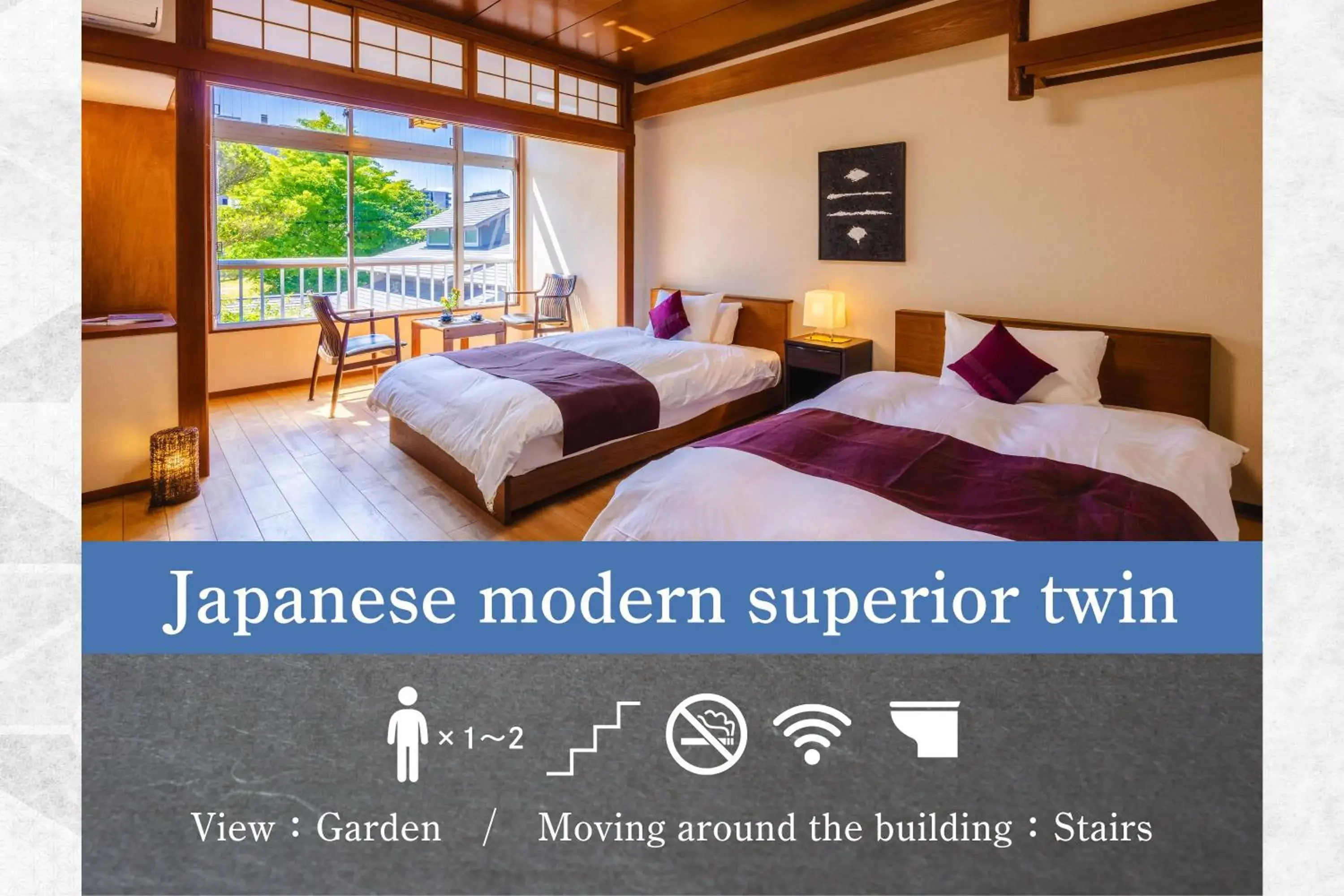 Superior Twin Room in Ryokan Marumo Superior Twin Room in Ryokan Marumo