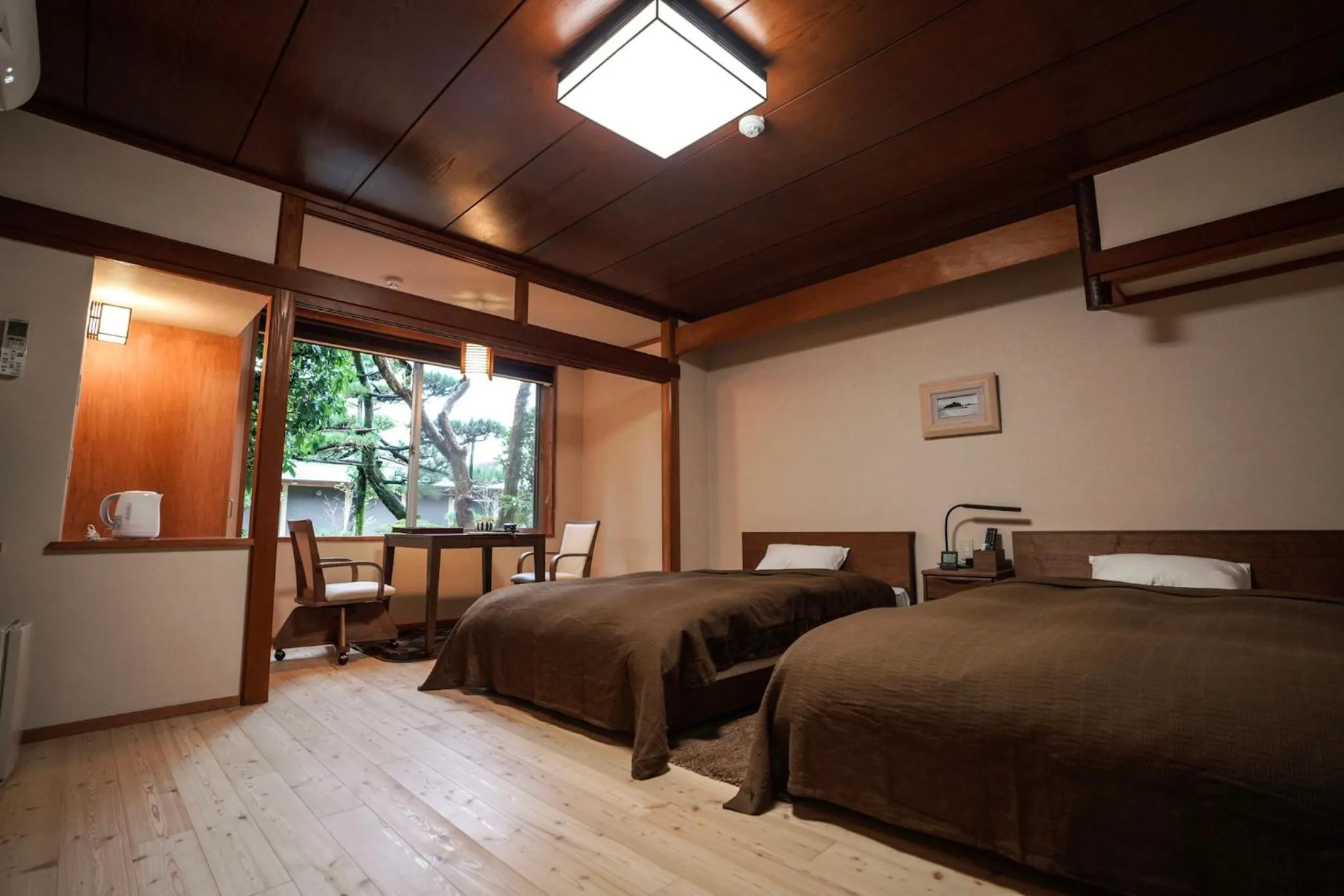 Bed in Ryokan Marumo