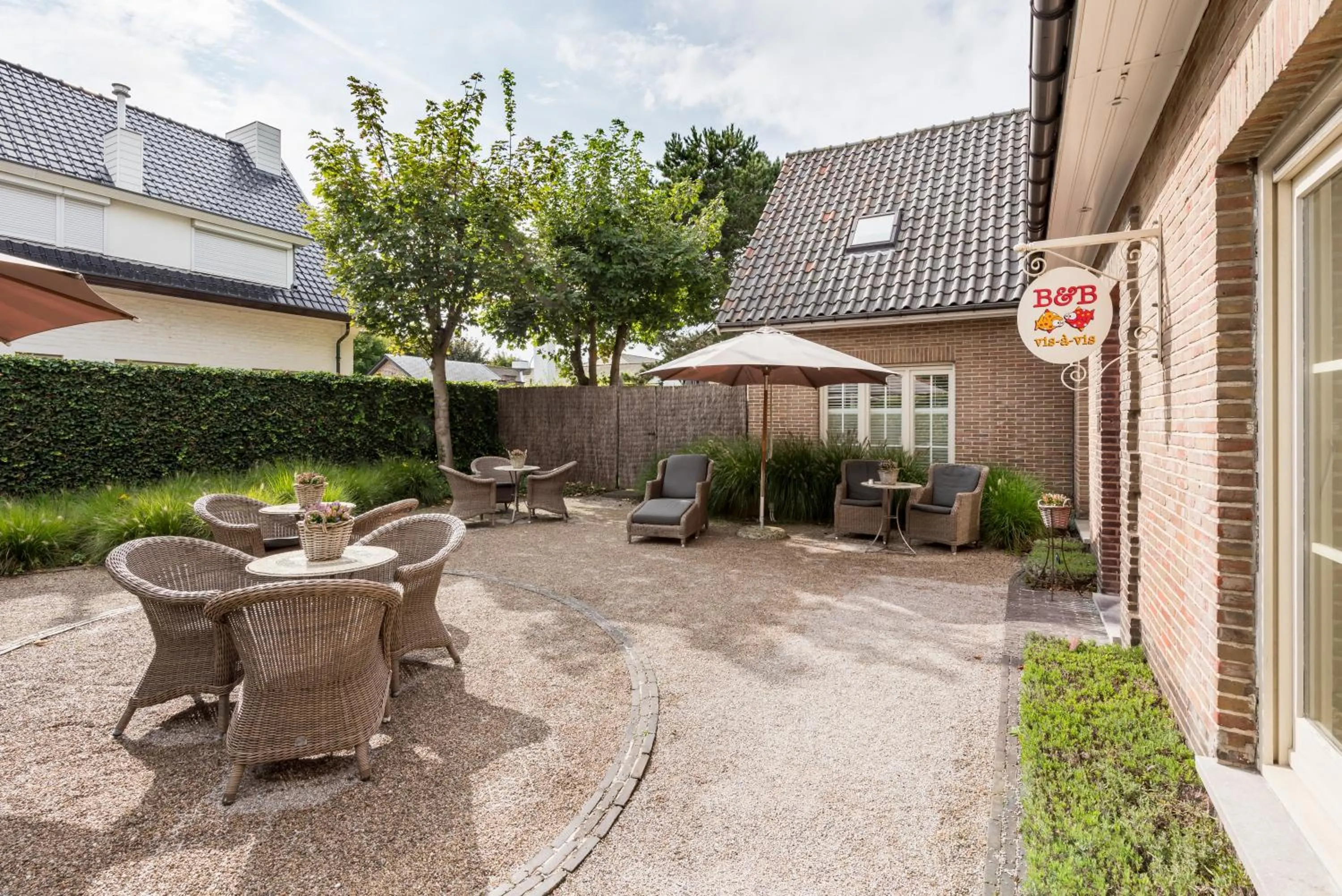 Facade/entrance in B&B visavis