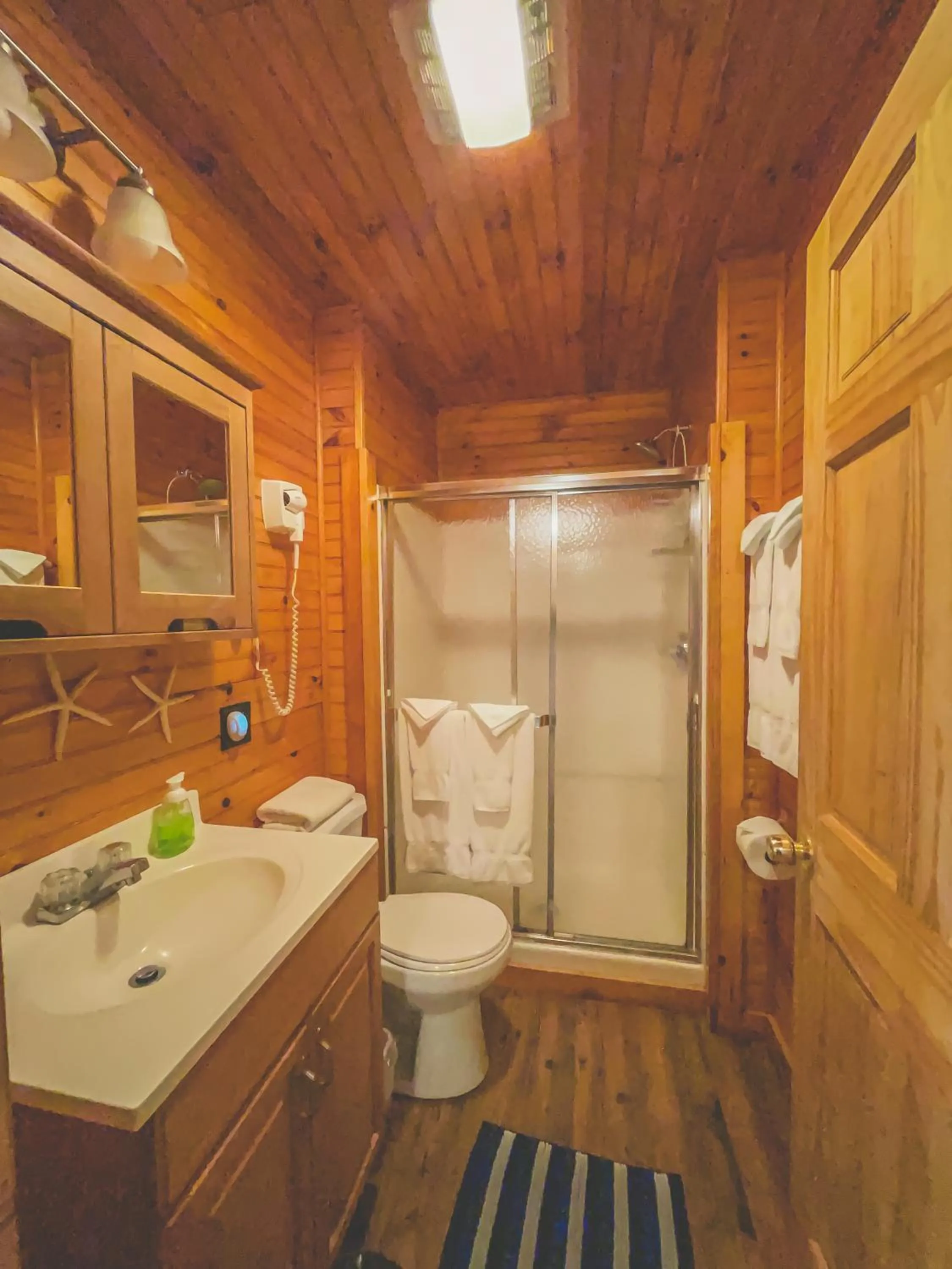 Toilet in Motel Long Lake and Cottages