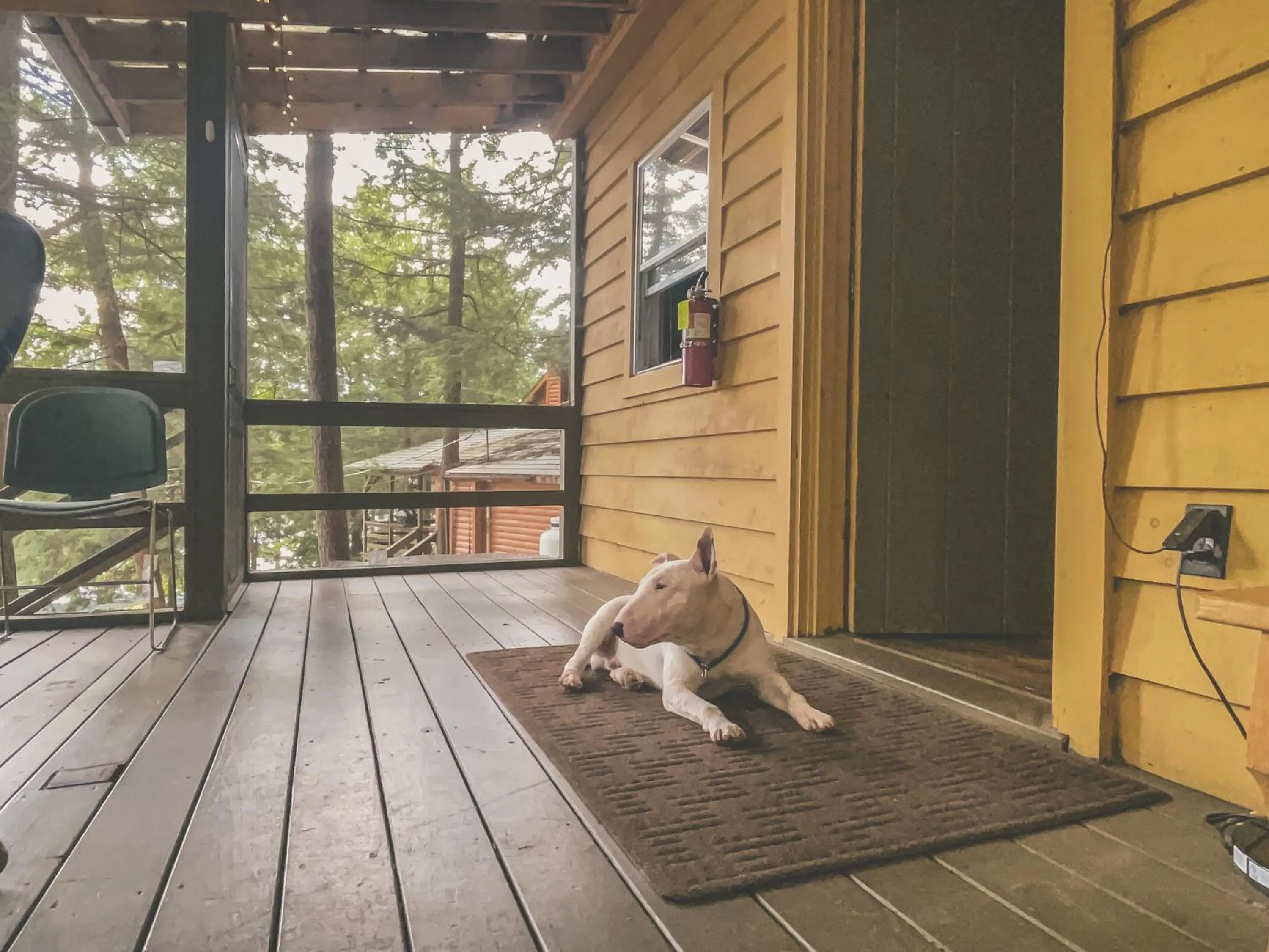 Balcony/Terrace in Motel Long Lake and Cottages
