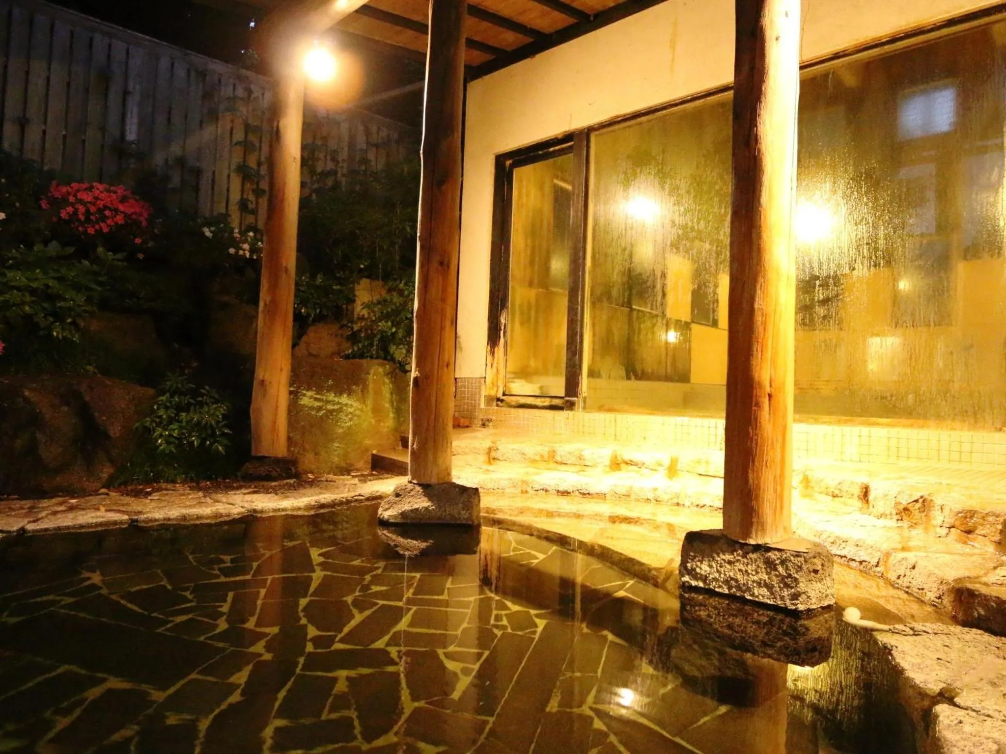 Open Air Bath in Ryokan Kamomeso