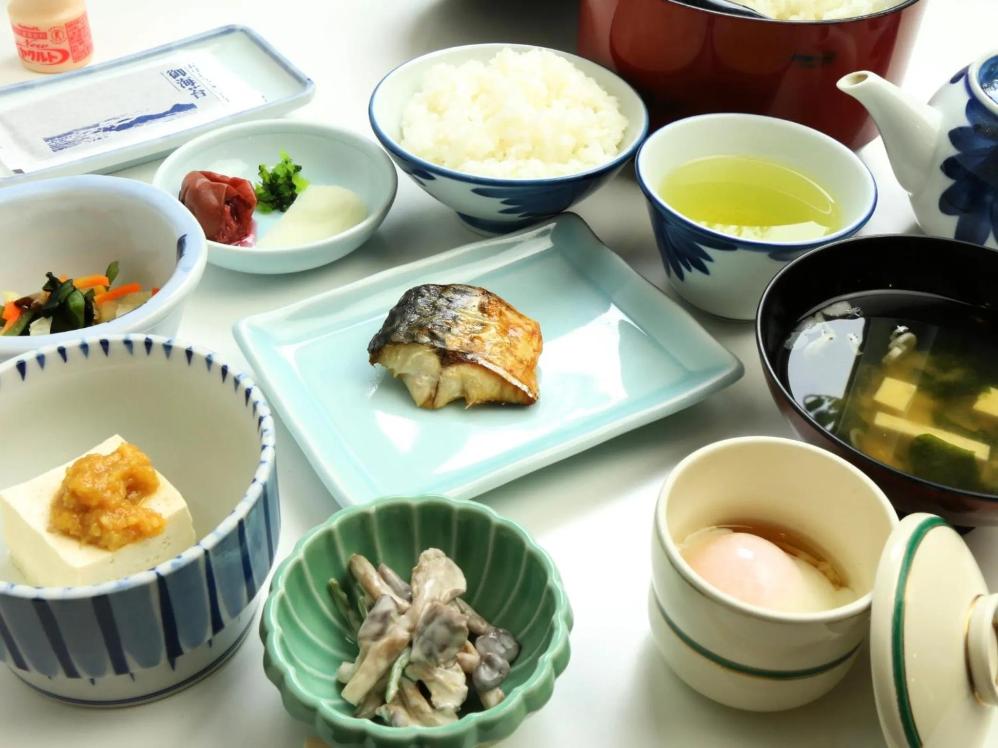 Asian breakfast in Ryokan Kamomeso