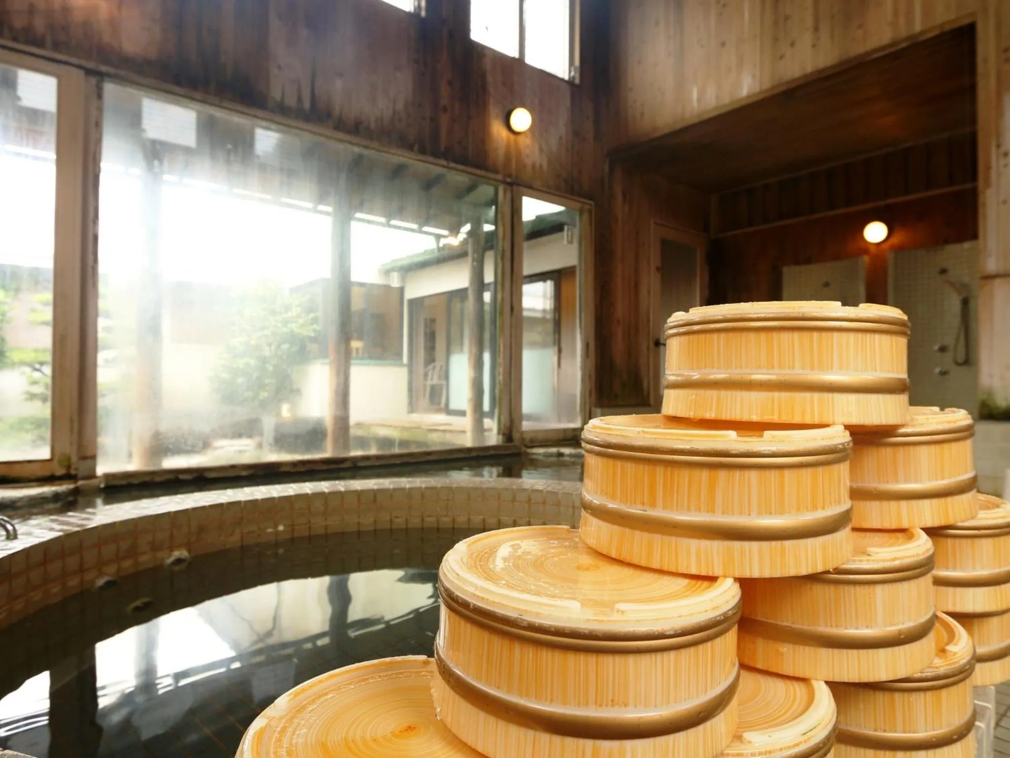 Hot Spring Bath in Ryokan Kamomeso