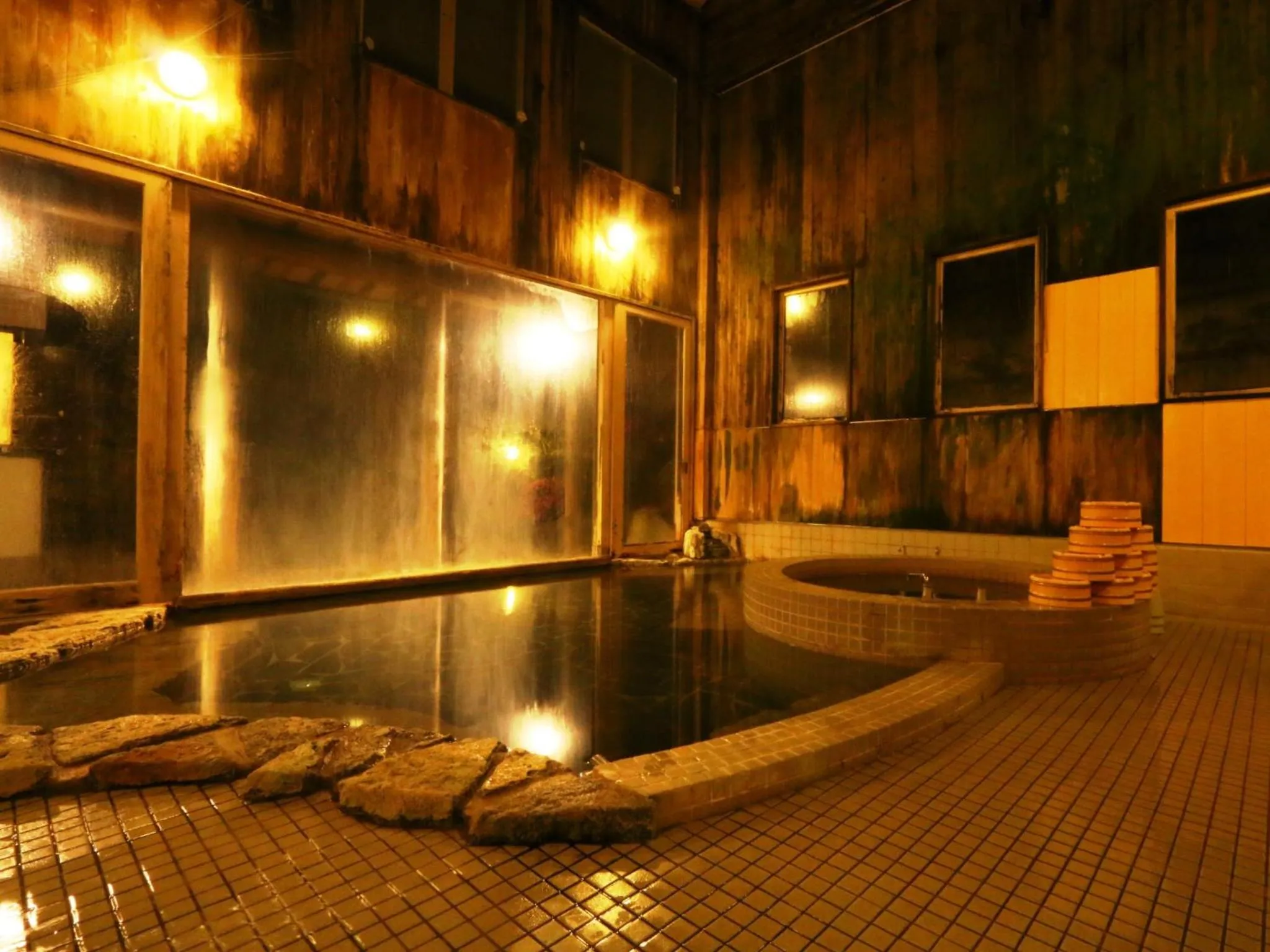 Hot Spring Bath in Ryokan Kamomeso