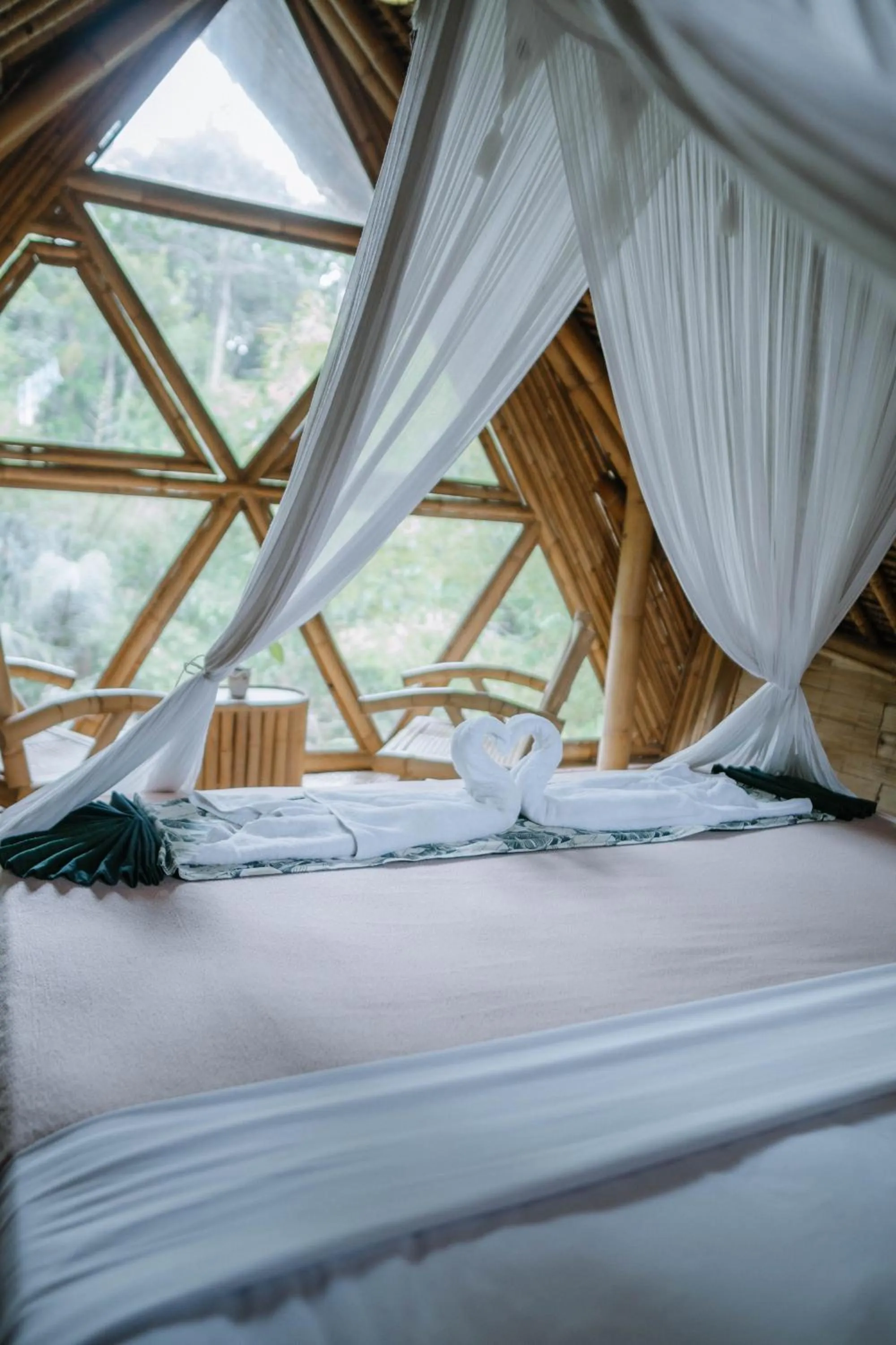 Bed in Sun Sang Eco Retreats