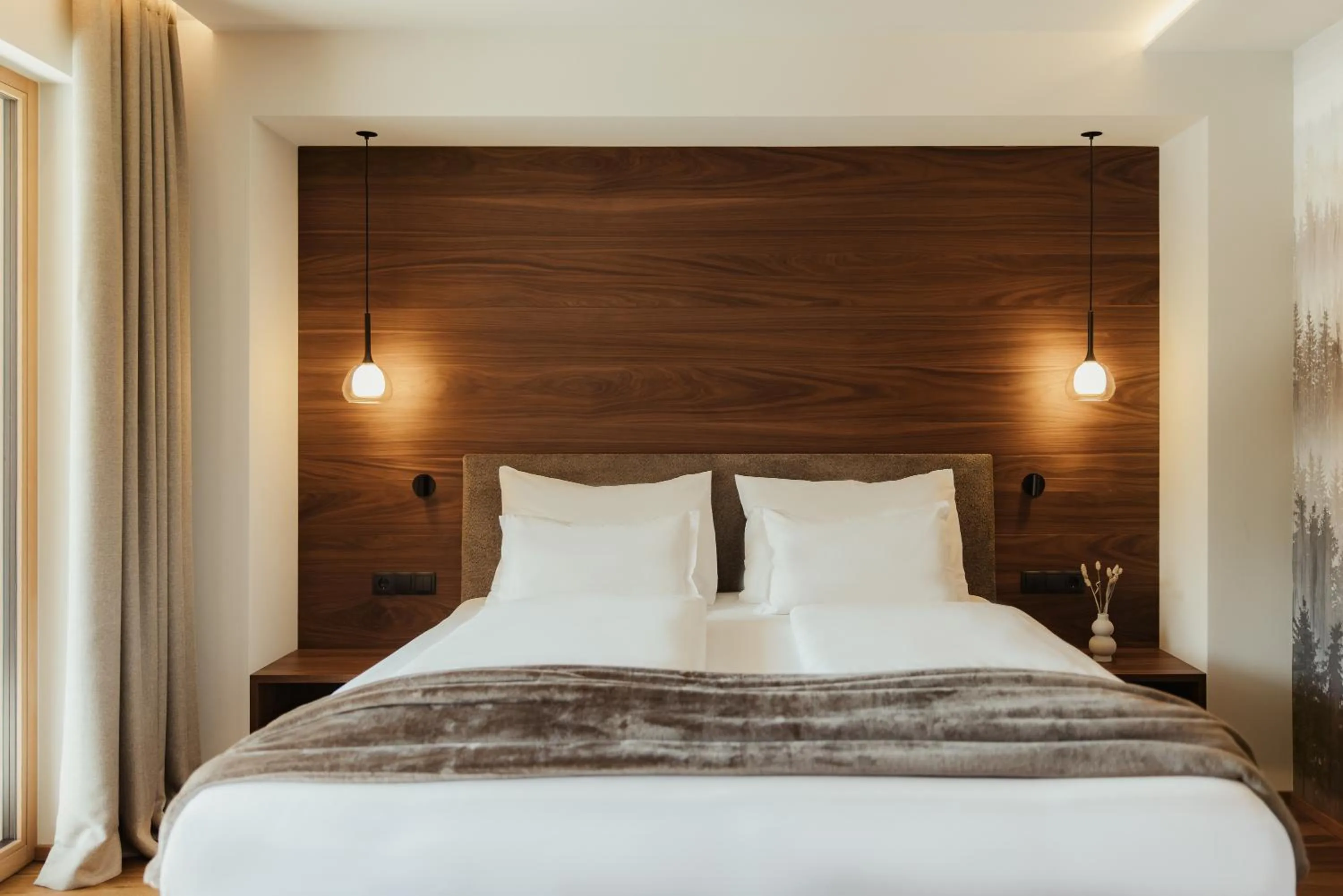 Bed in Hotel B&B Feldmessner