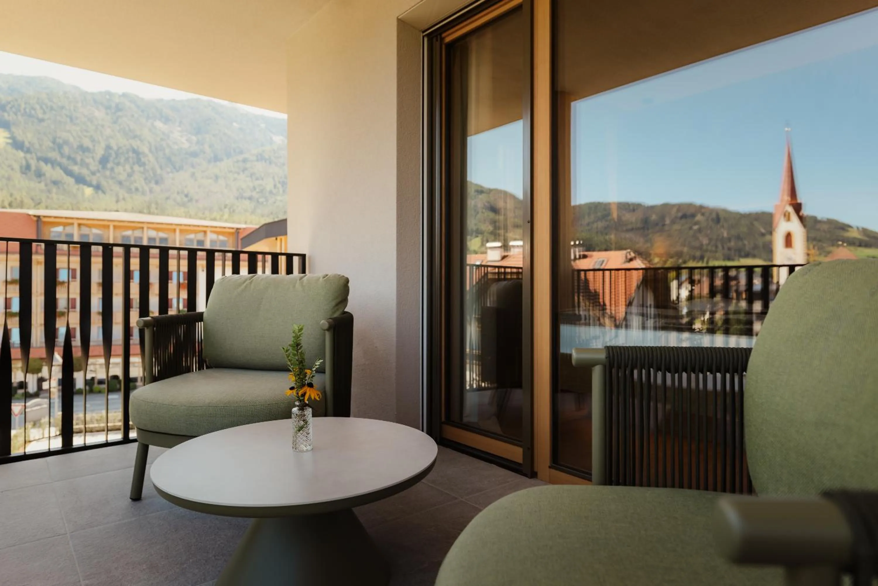 Balcony/Terrace in Hotel B&B Feldmessner