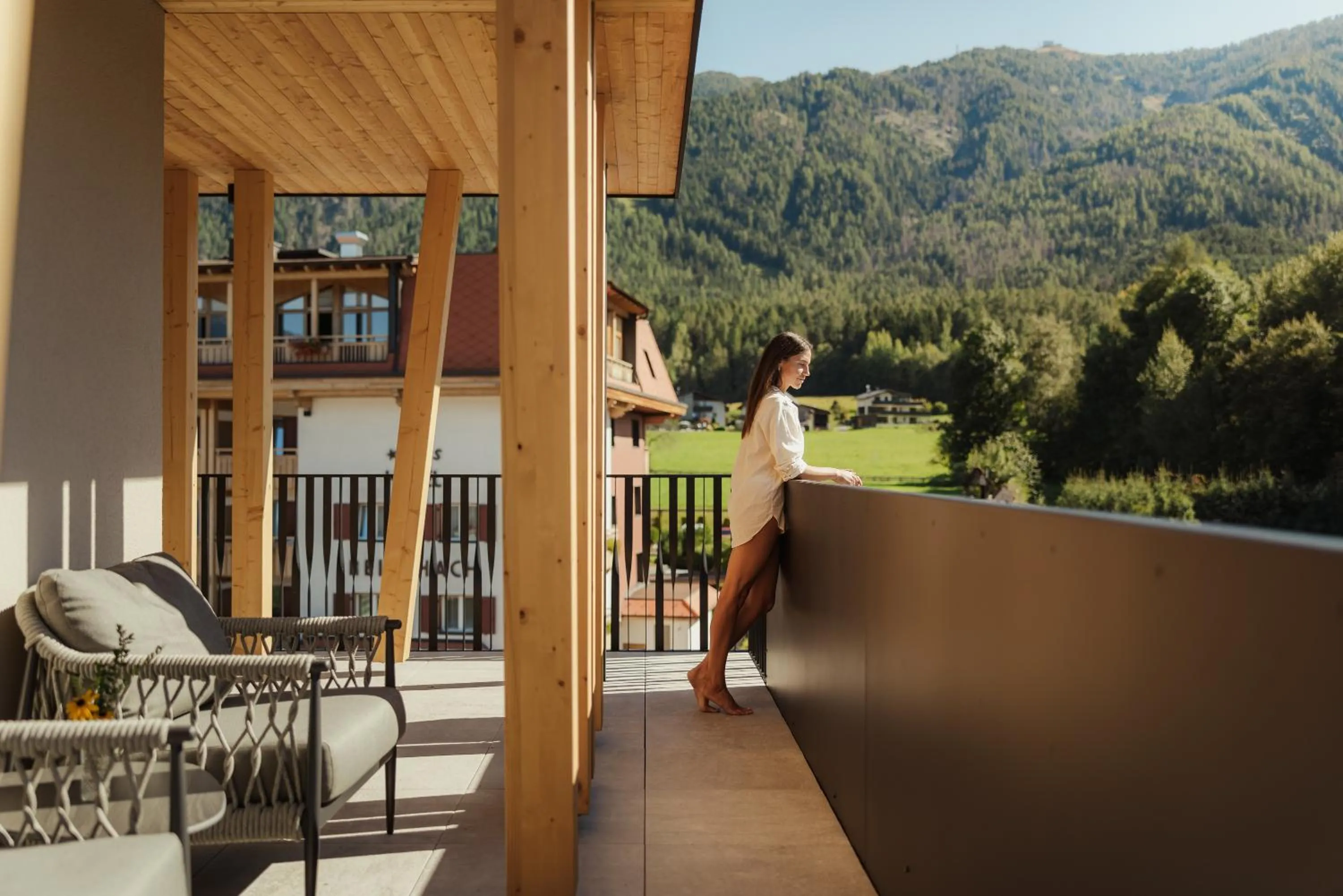 Balcony/Terrace in Hotel B&B Feldmessner