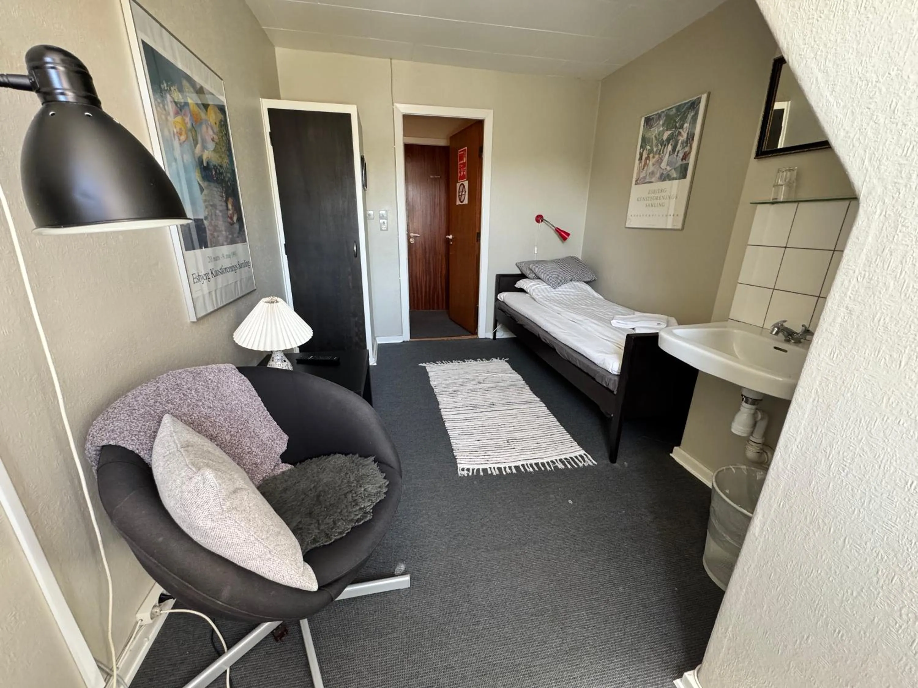 Bed in Gredstedbro Hotel