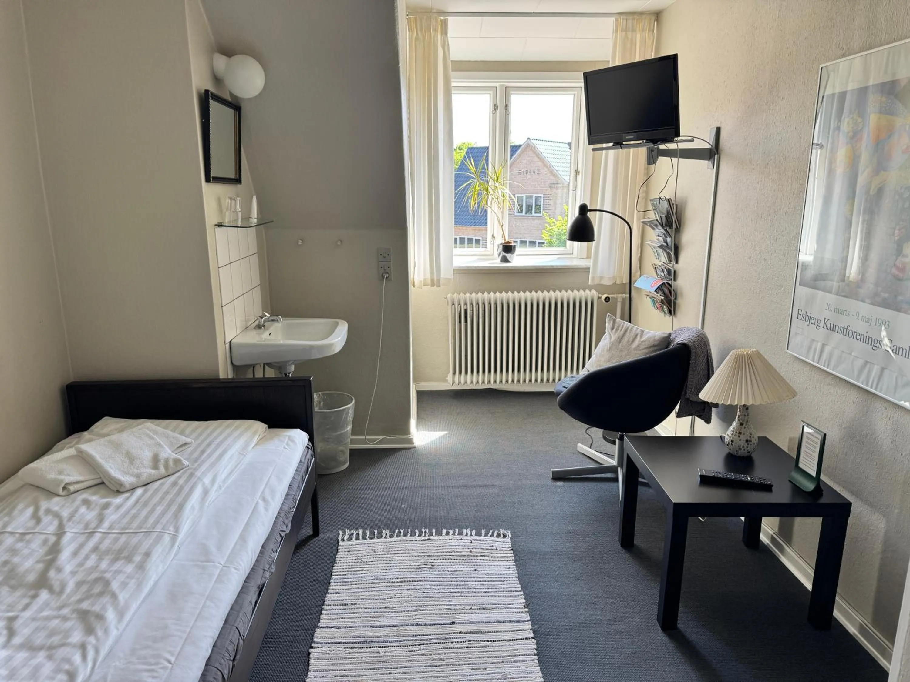 Bed in Gredstedbro Hotel