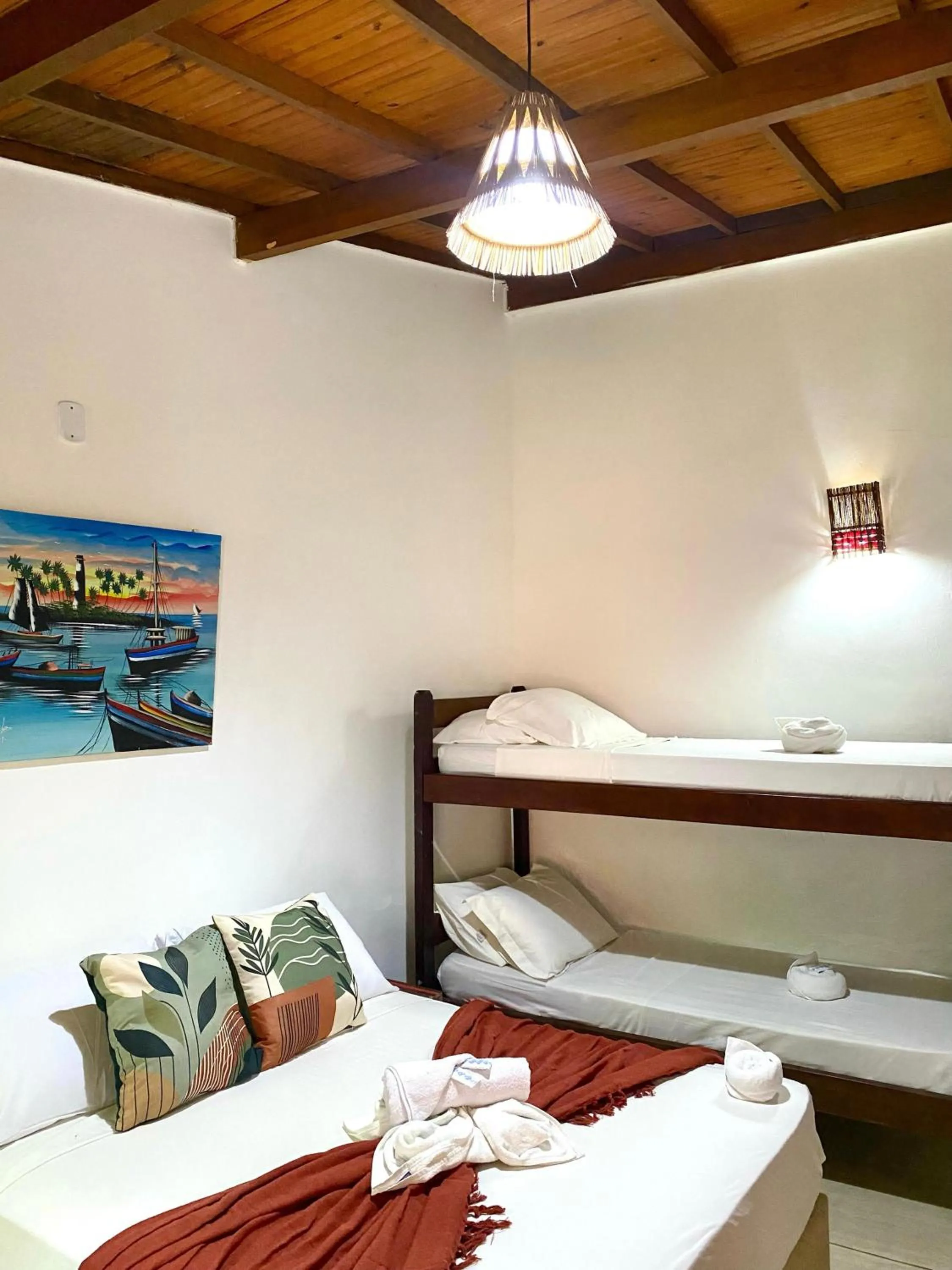 Bed in Pousada Arraial Lua Crescente