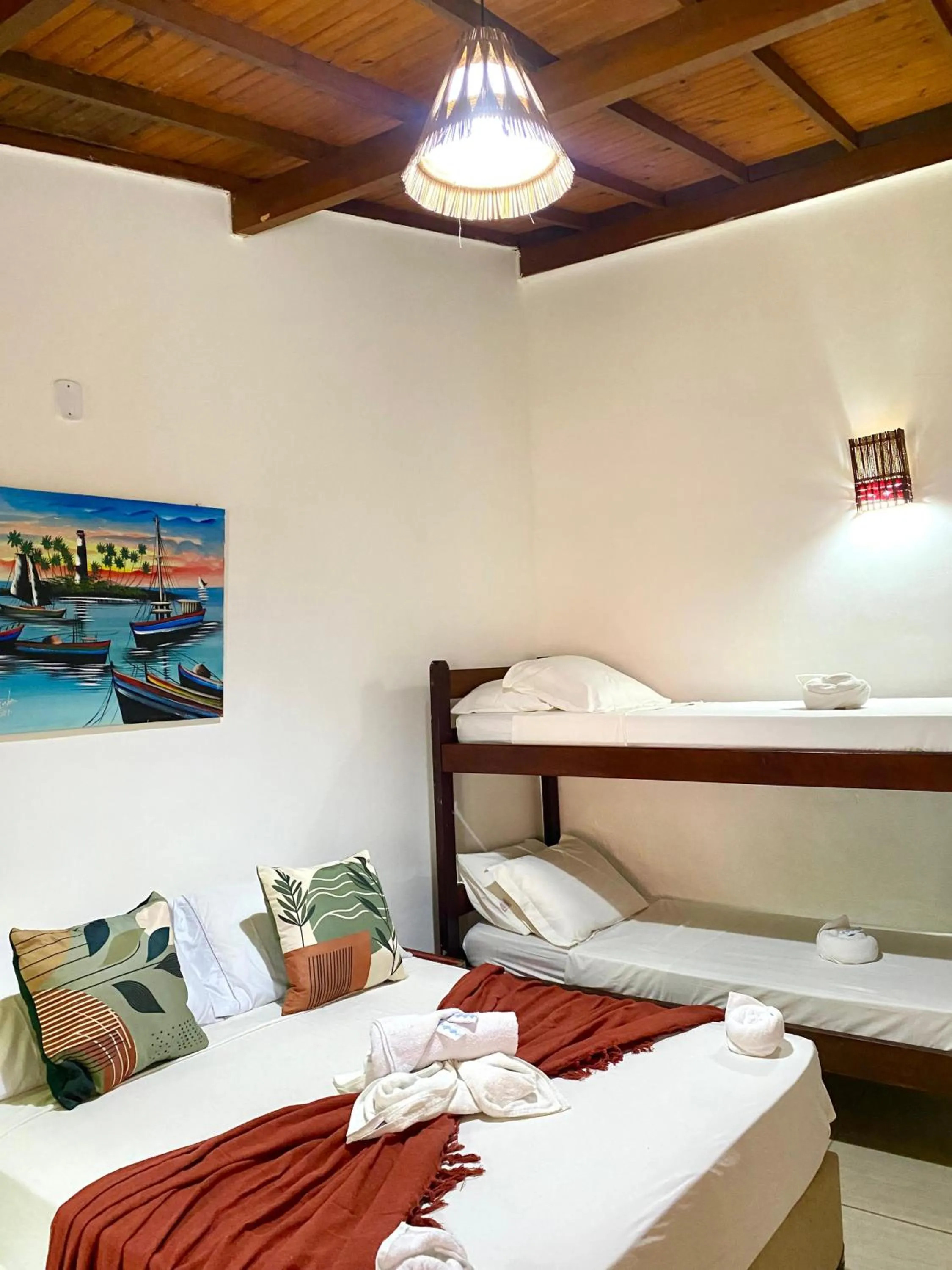 Bed in Pousada Arraial Lua Crescente