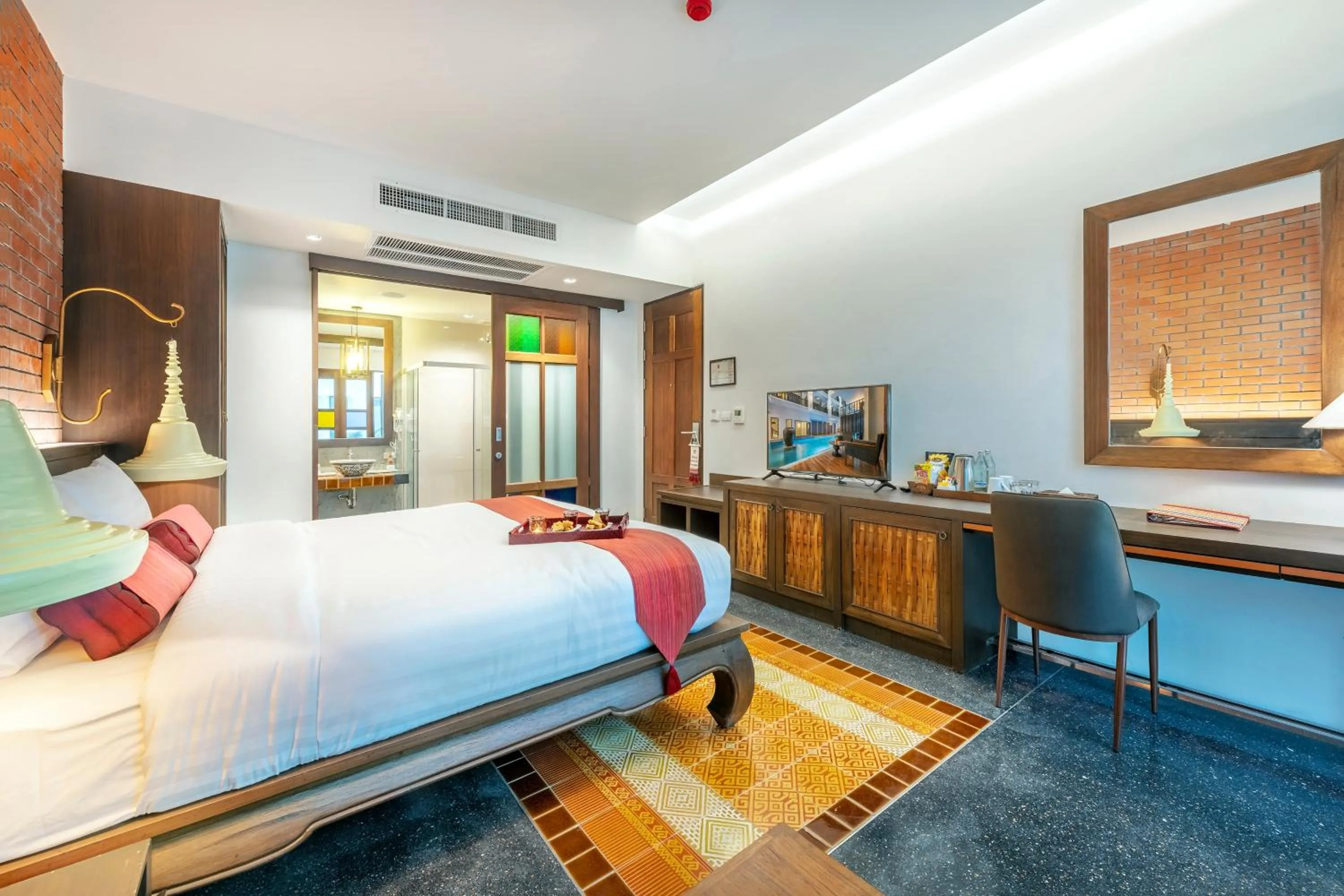 Bedroom, Bed in Monkham Village Hat Yai