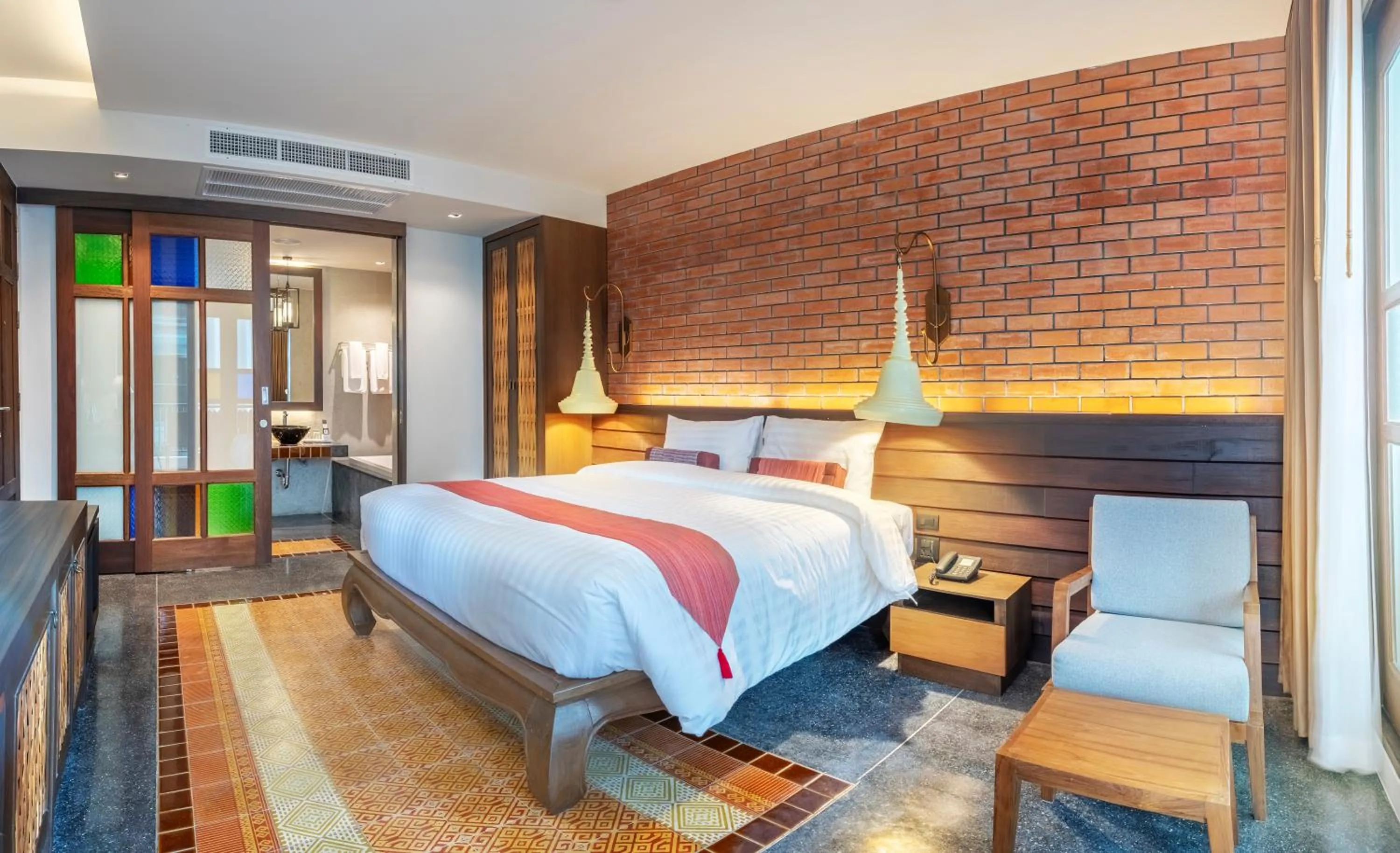 Bedroom, Bed in Monkham Village Hat Yai