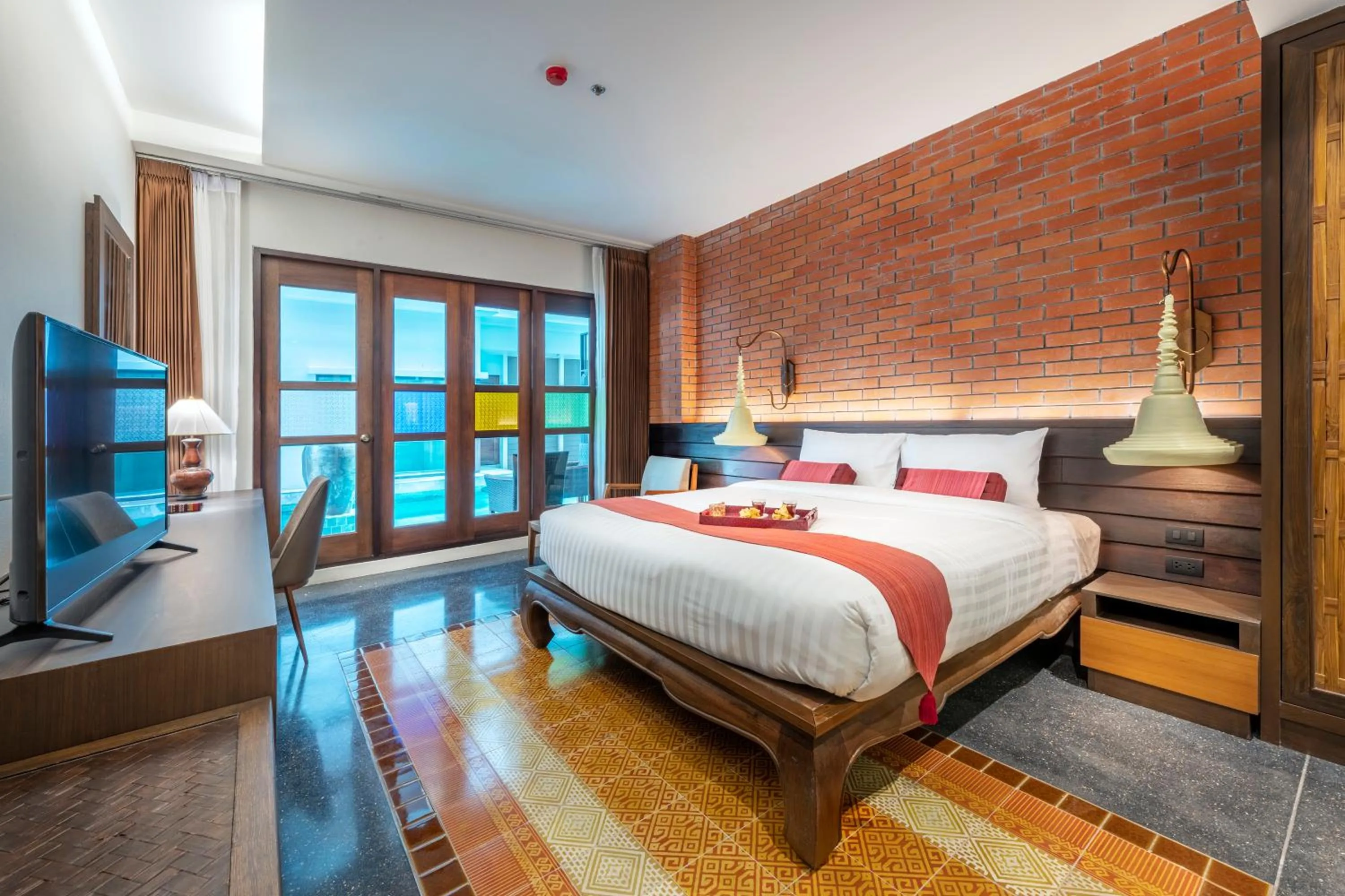 Bedroom, Bed in Monkham Village Hat Yai