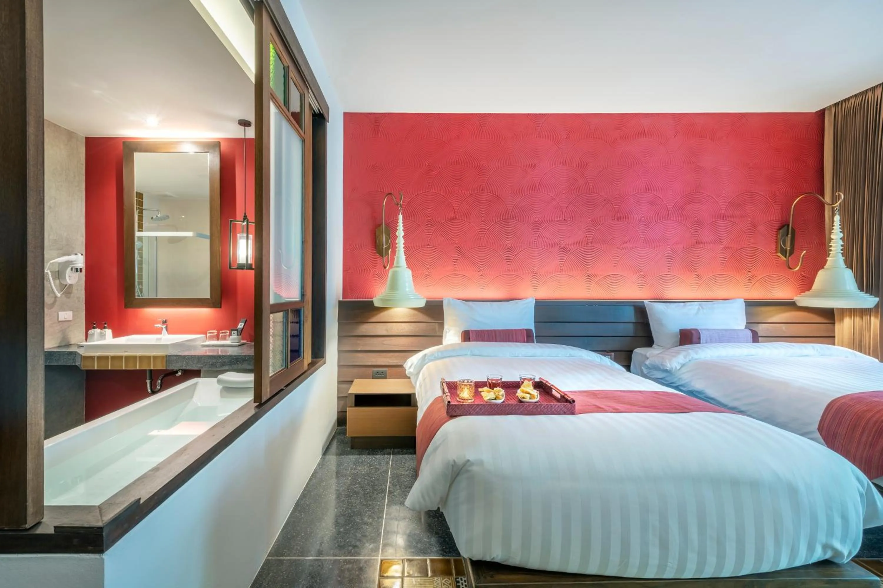 Bedroom, Bed in Monkham Village Hat Yai