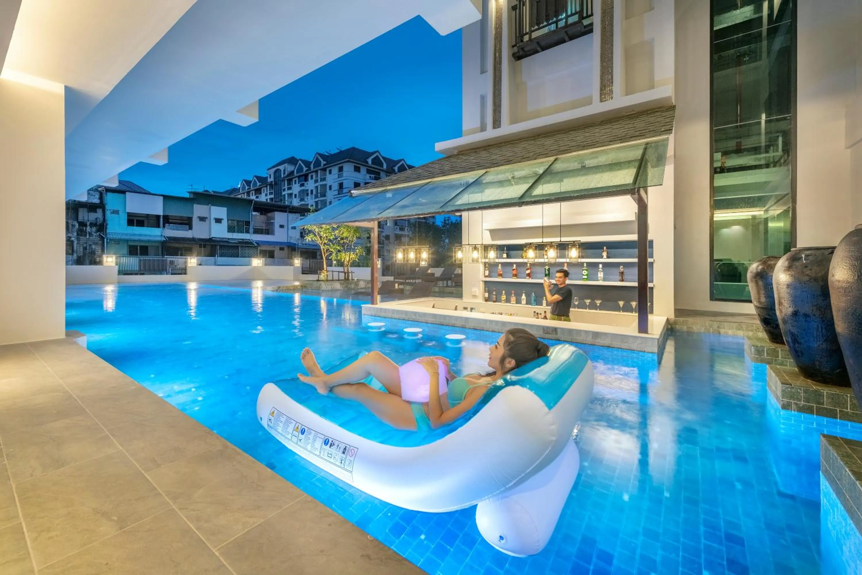 Swimming pool in Monkham Village Hat Yai