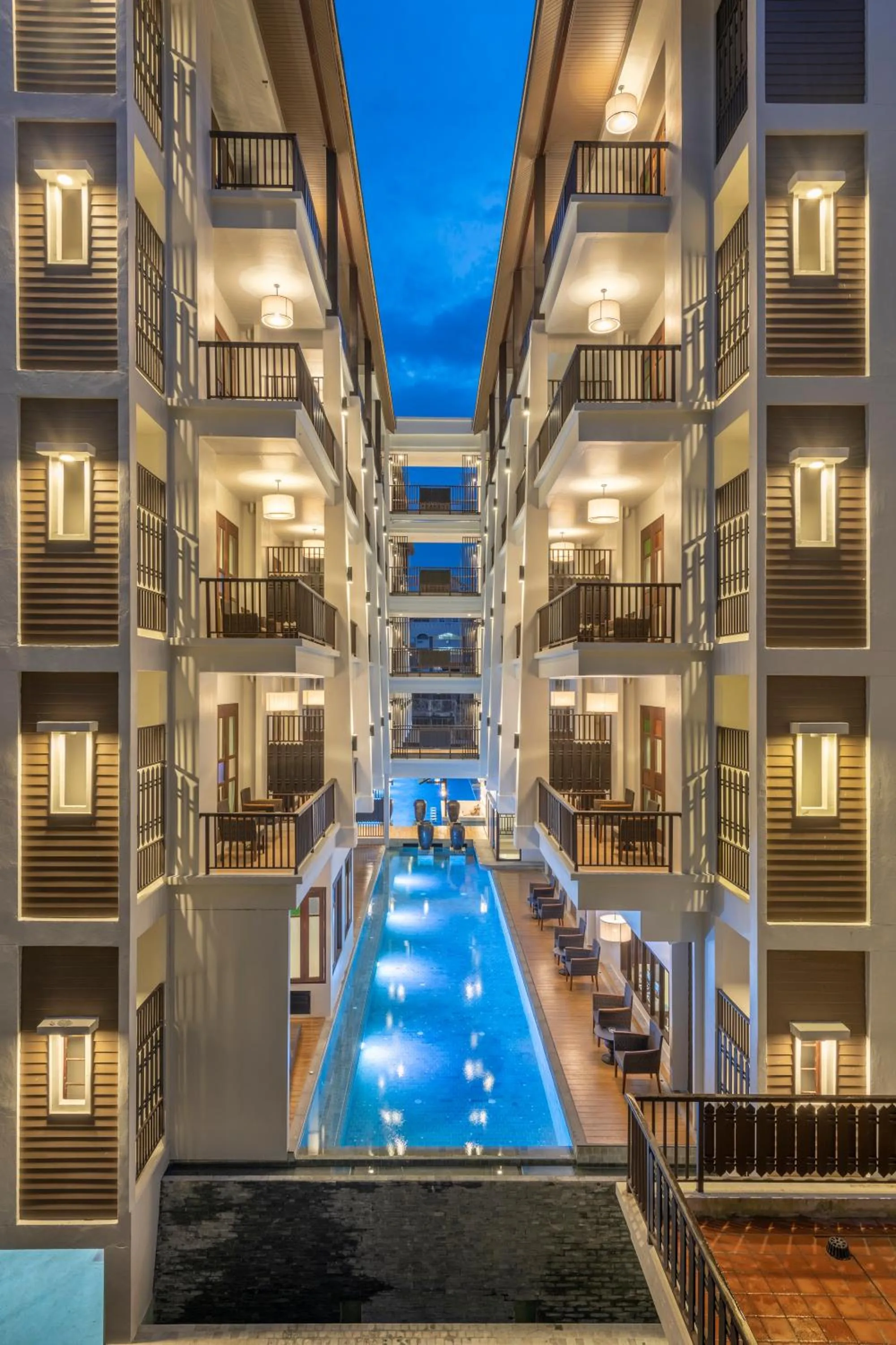 Pool view in Monkham Village Hat Yai