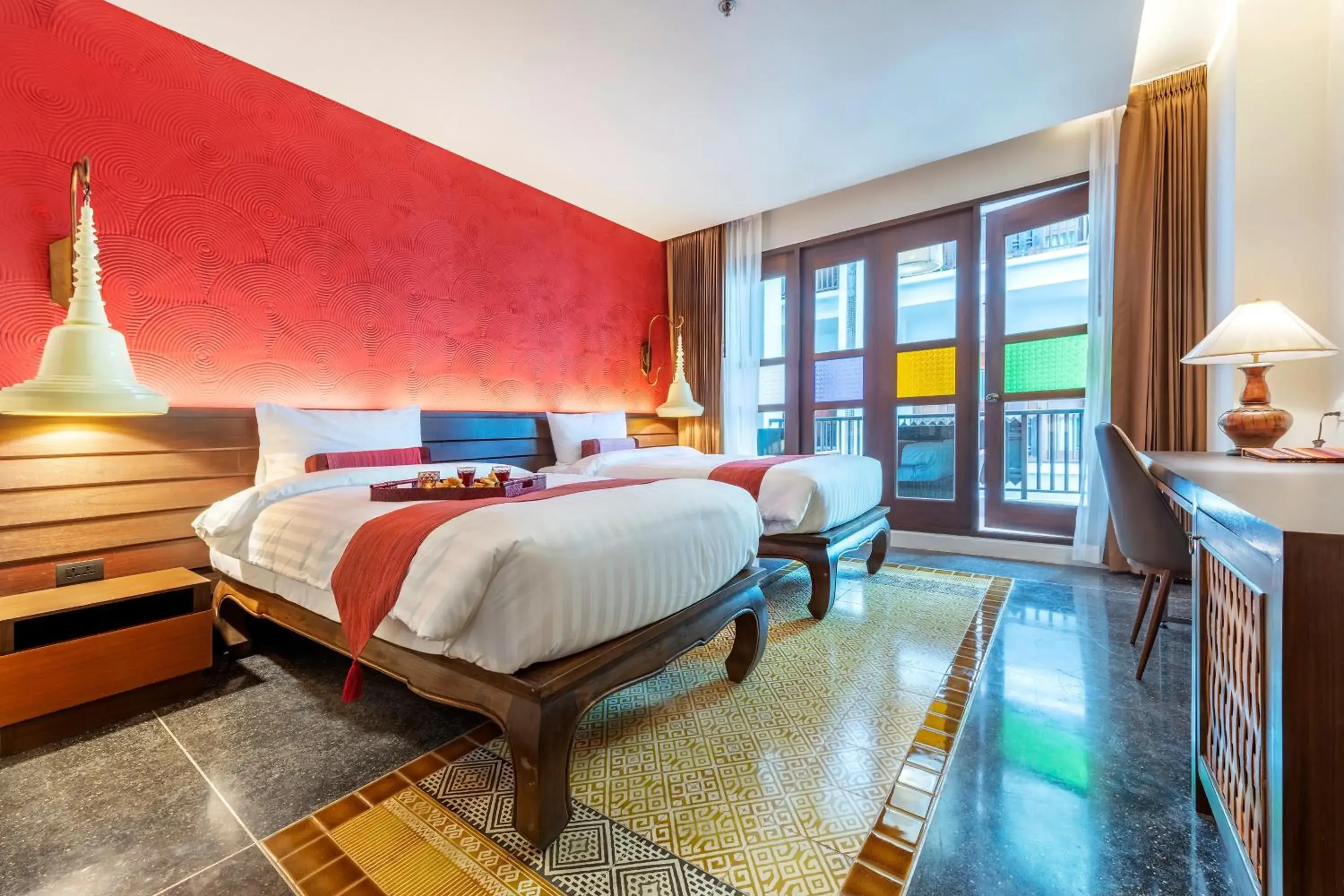 Deluxe Twin Bed Pool View in Monkham Village Hat Yai Deluxe Twin Bed Pool View in Monkham Village Hat Yai