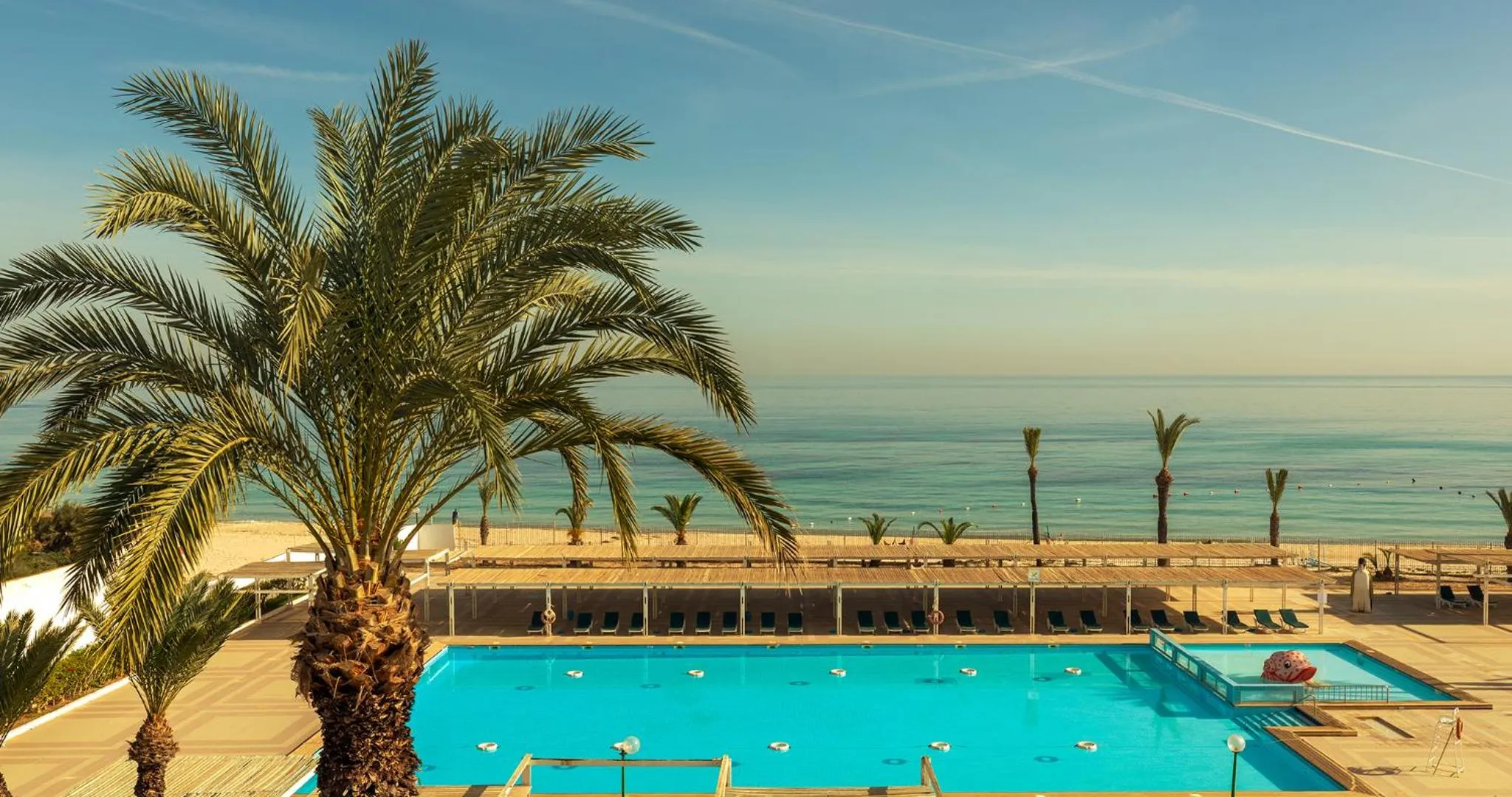 Pool view in El Mouradi Port El Kantaoui