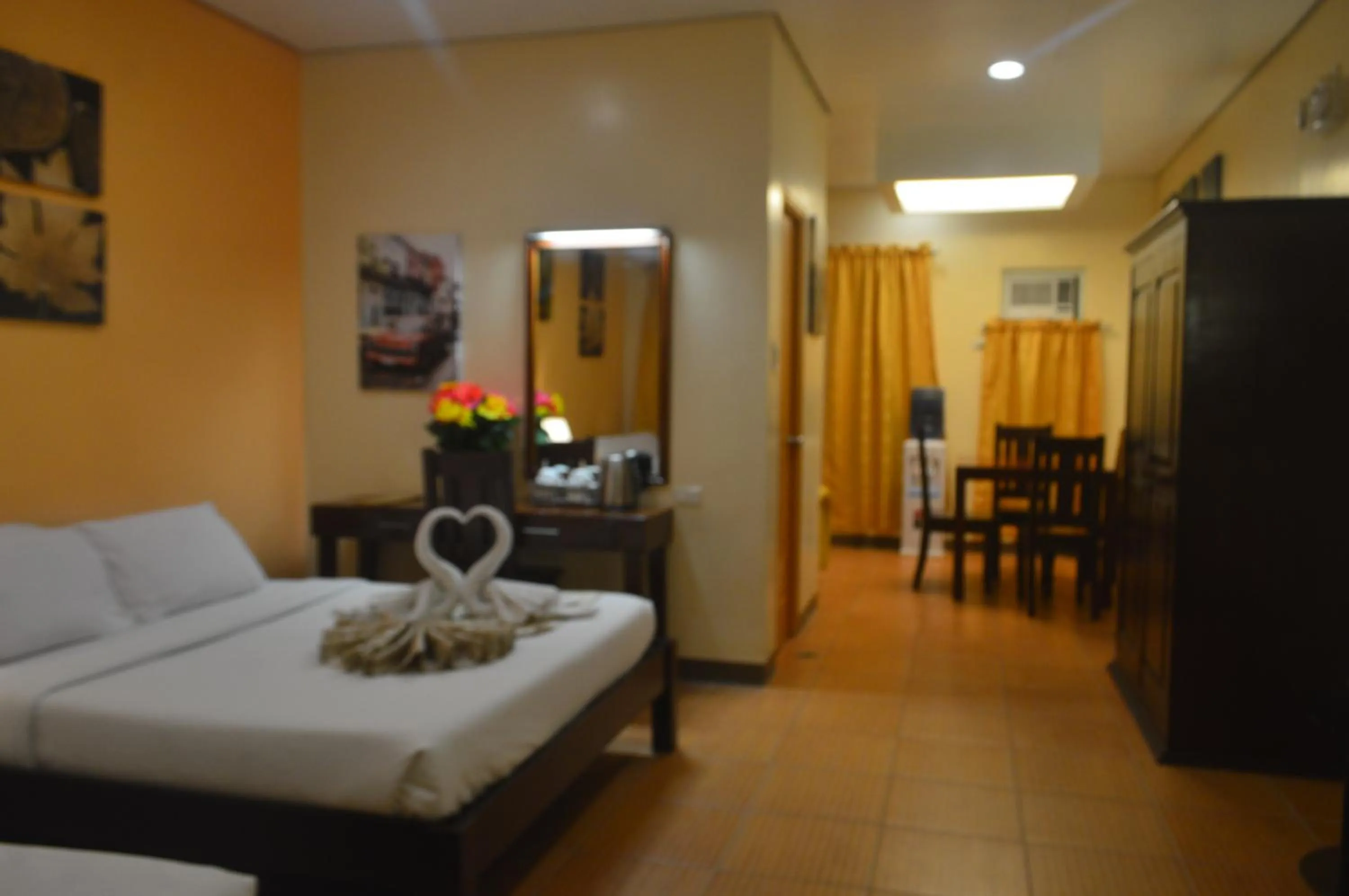 Bed in Sea Garden Resort Iloilo