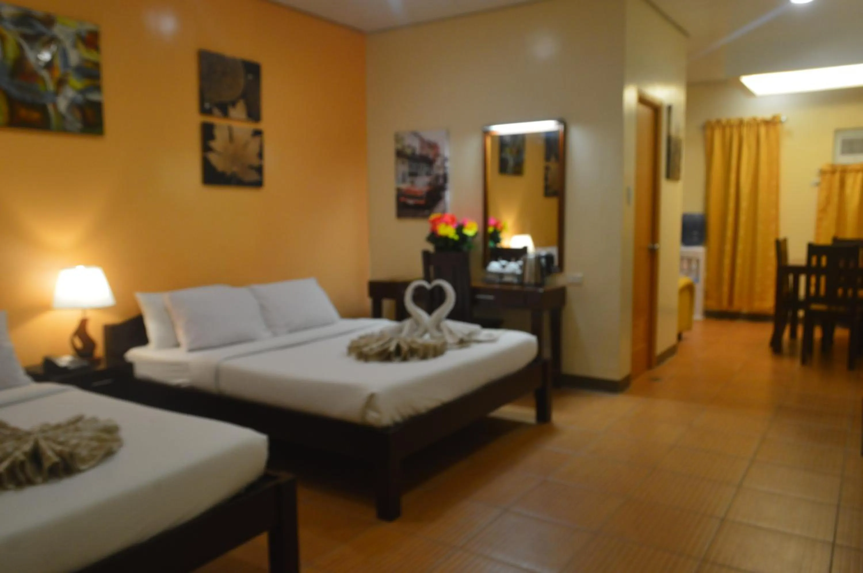 Bed in Sea Garden Resort Iloilo