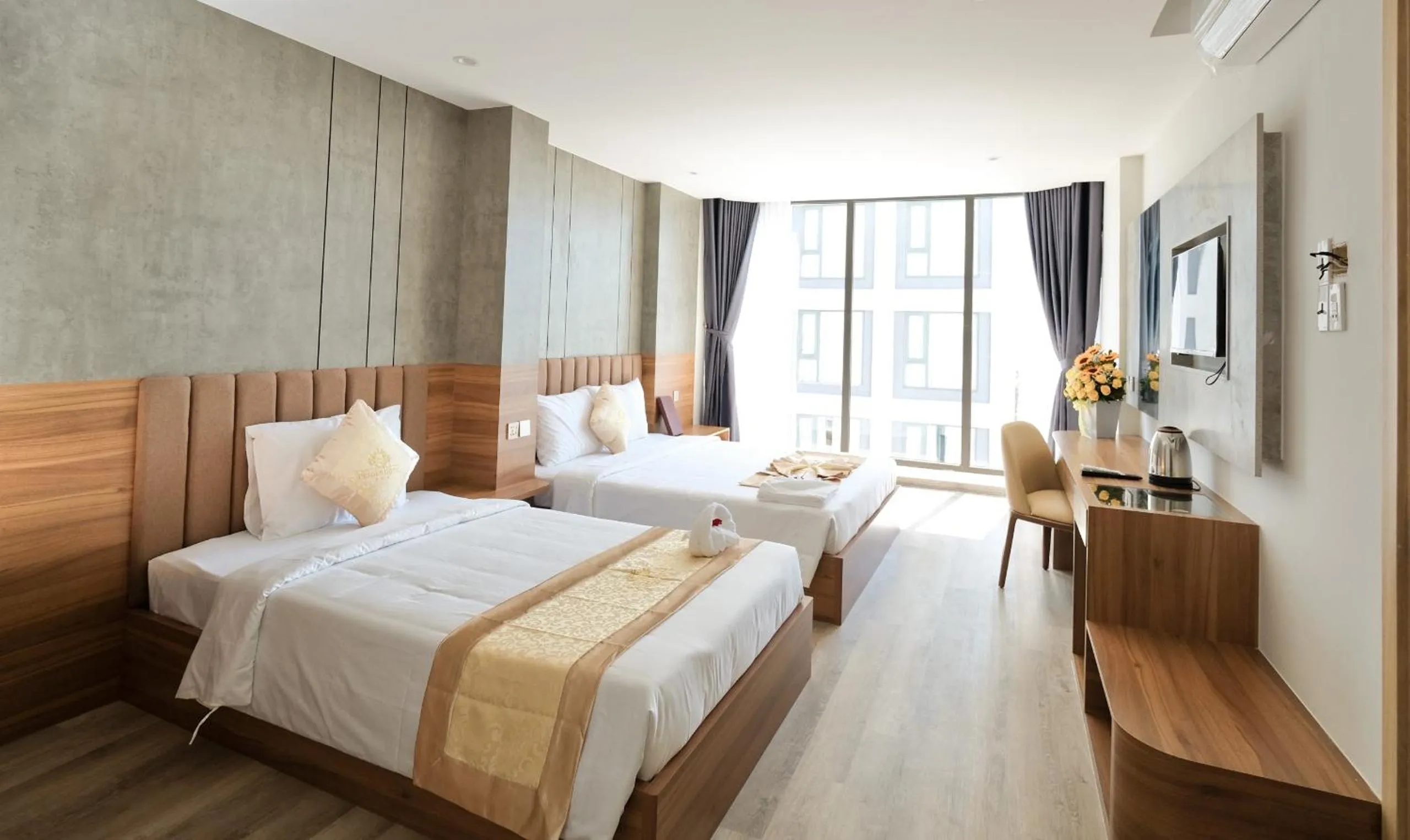 Bedroom, Bed in Prague Nha Trang Hotel