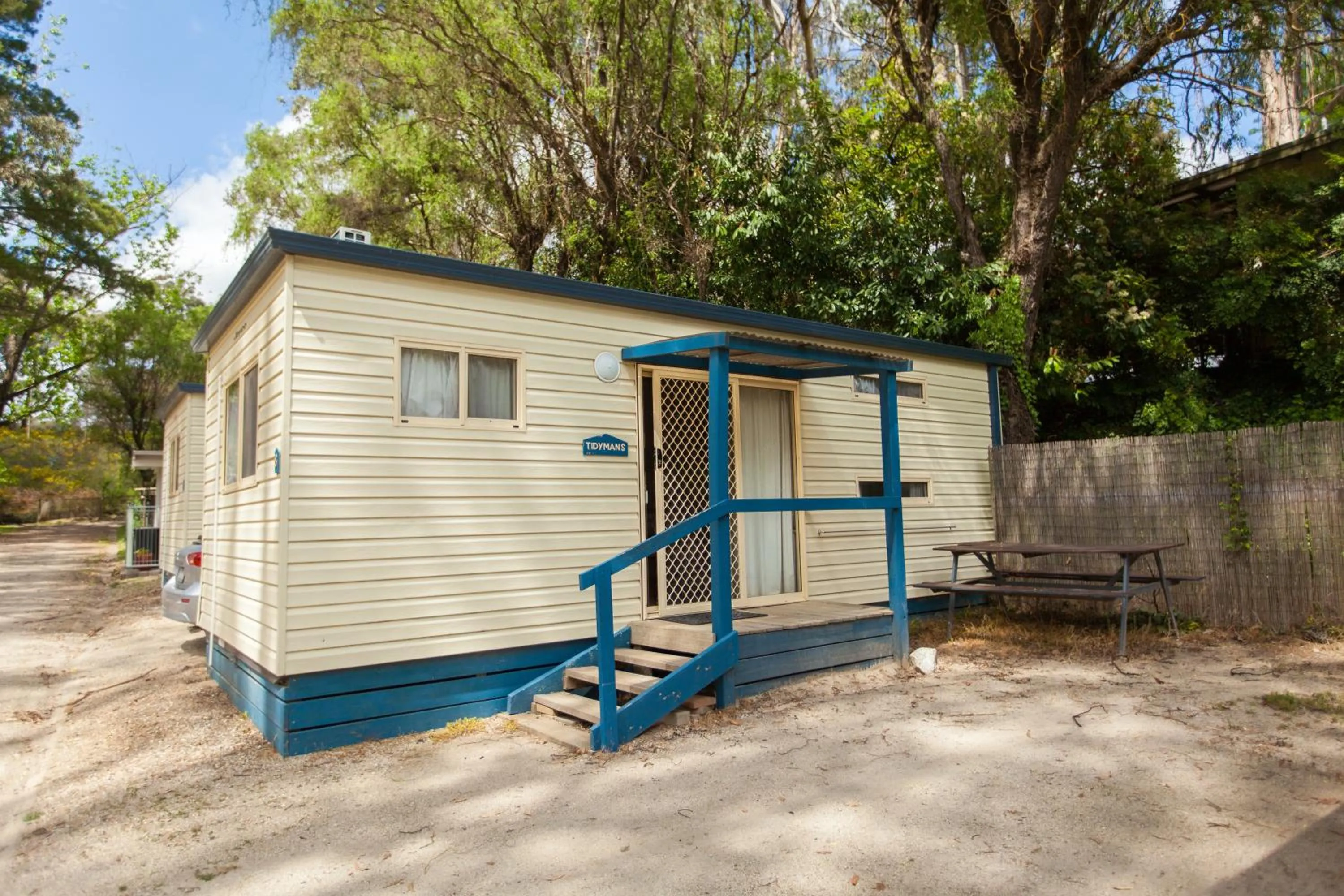 Facade/entrance in Beechworth Holiday Park