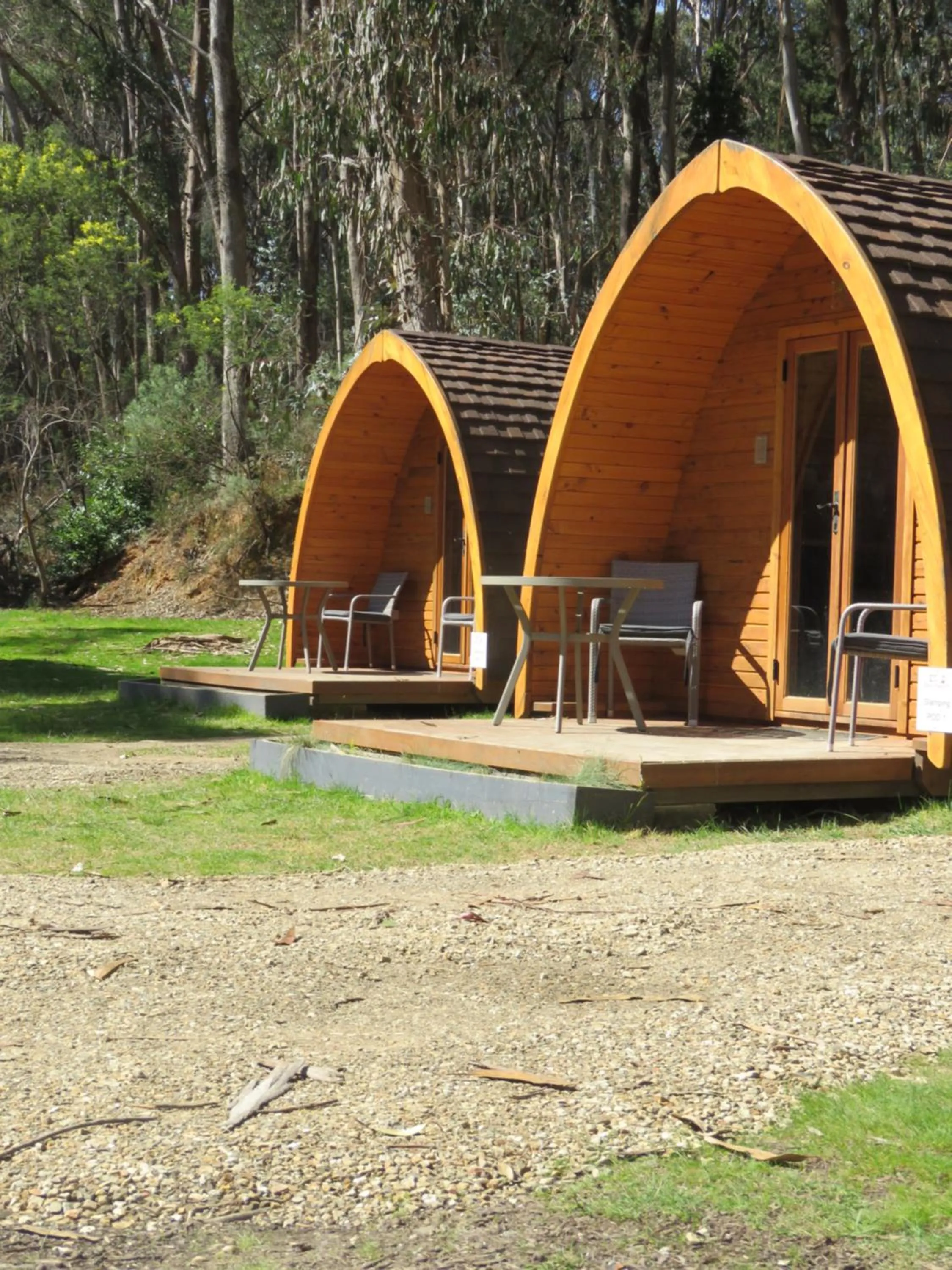 Natural landscape in Beechworth Holiday Park