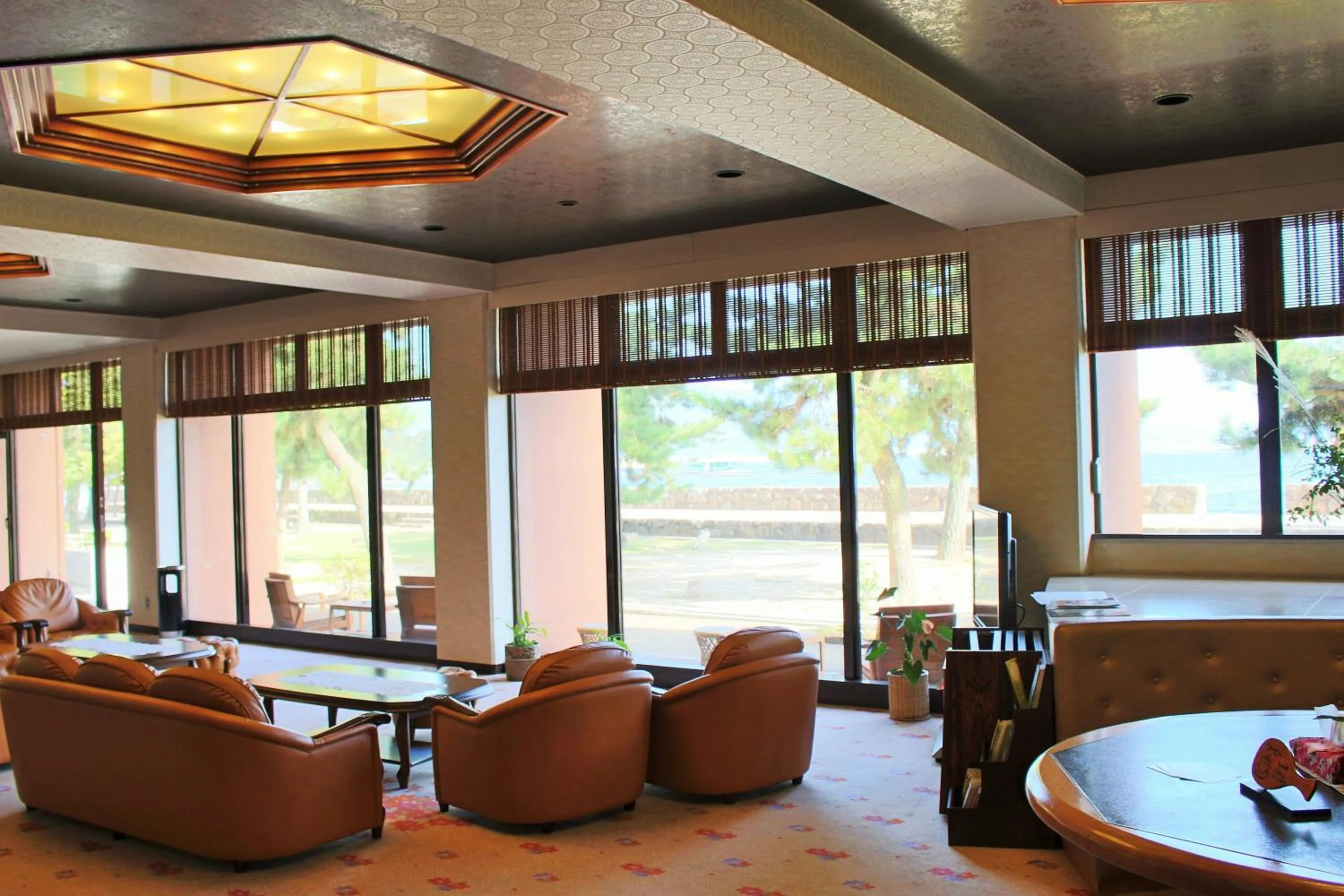 Lobby or reception in Miyajima Seaside Hotel