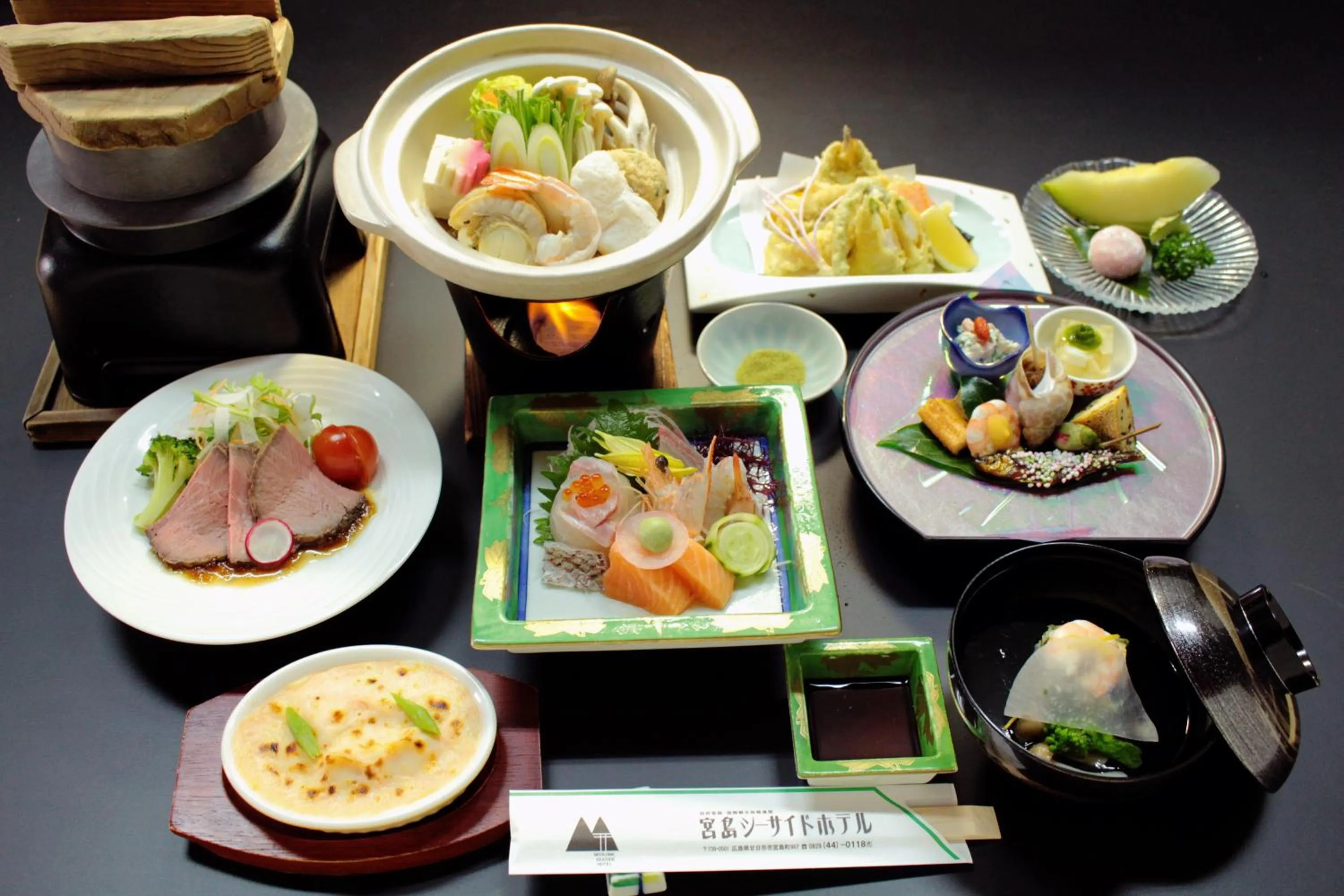 Food in Miyajima Seaside Hotel