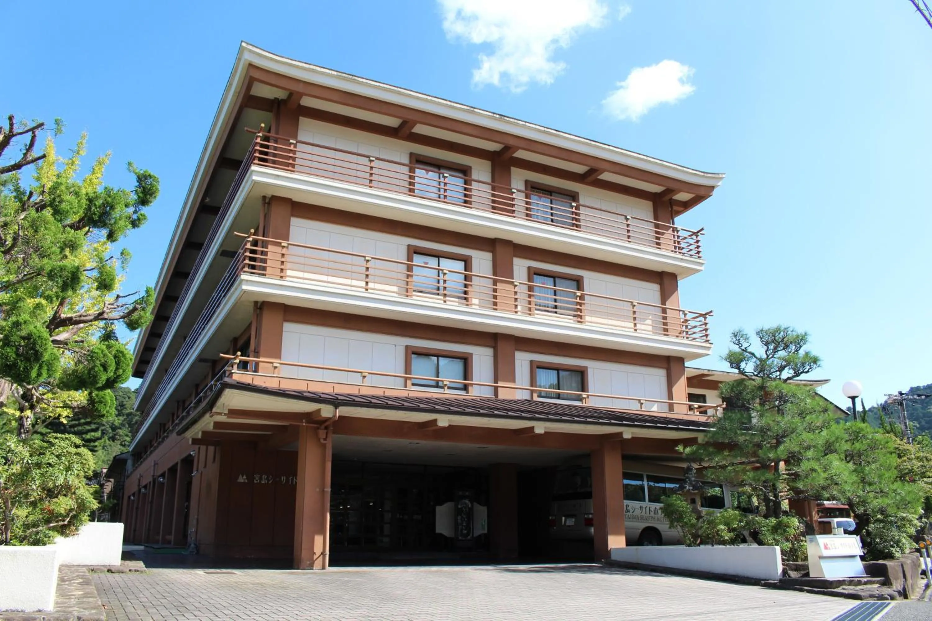 Property building in Miyajima Seaside Hotel