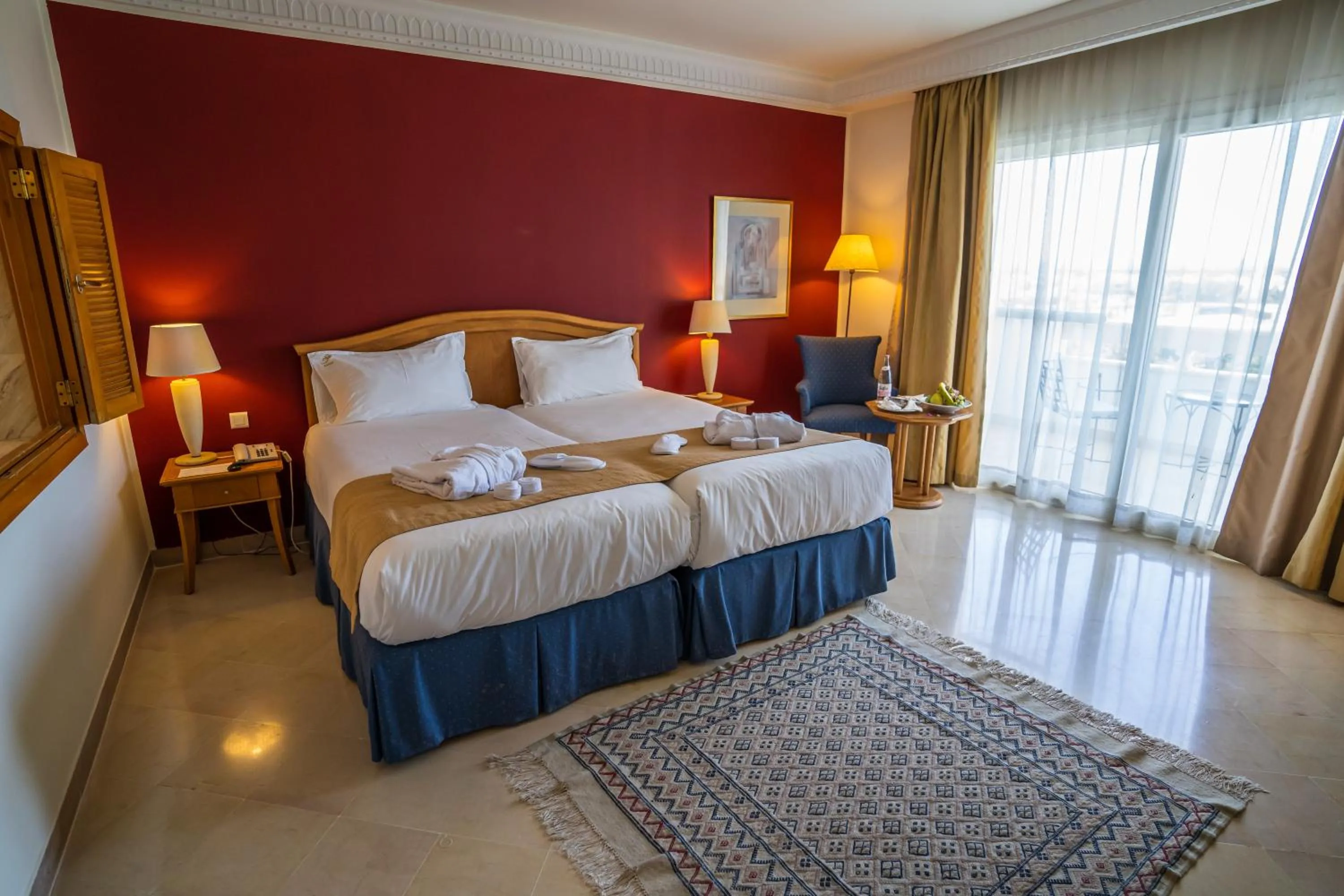 Bed in Vincci Saphir Palace & Spa