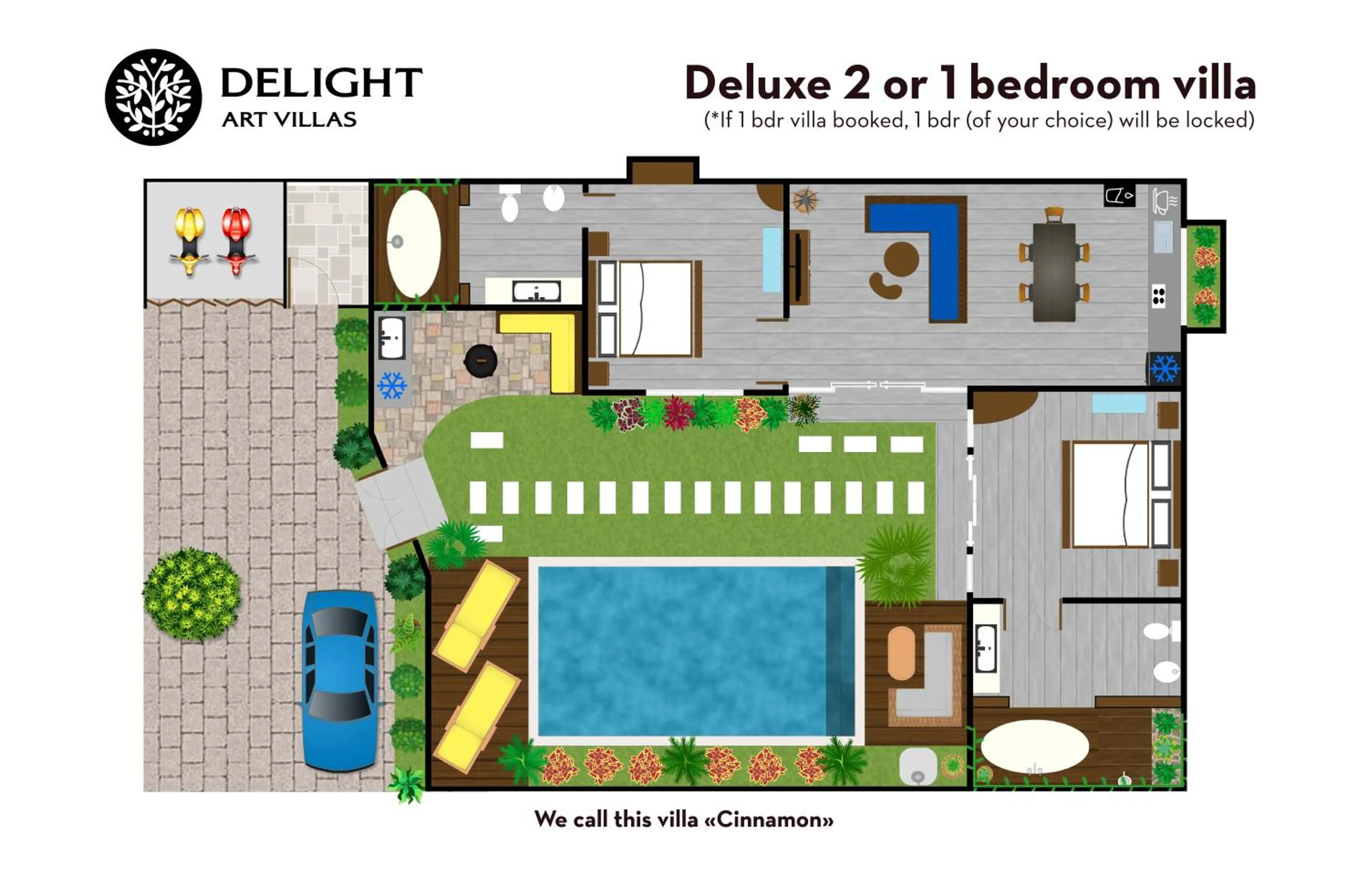 Floor plan in Delight ART Villas
